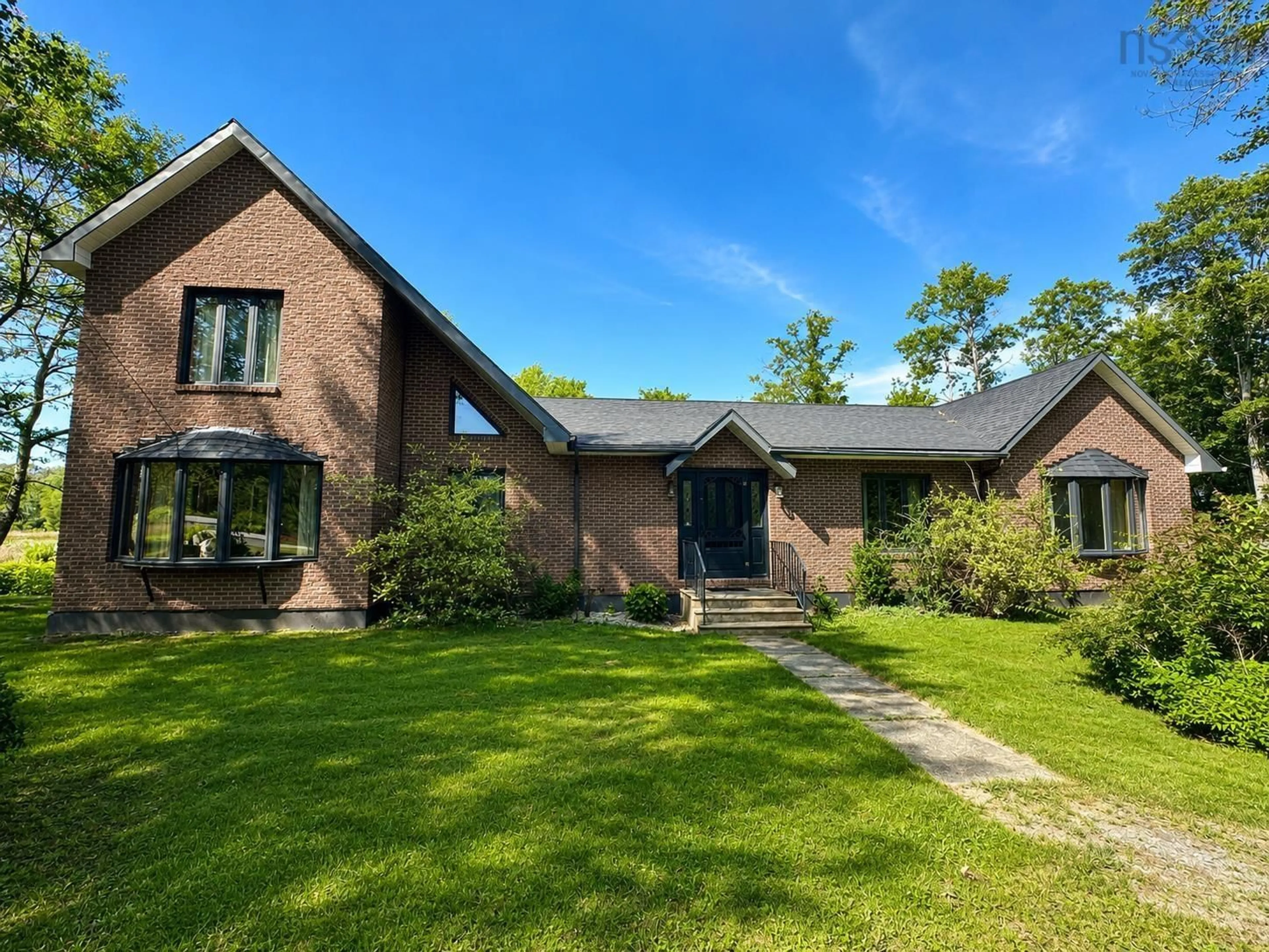Home with brick exterior material, street for 3852 Highway 208, Colpton Nova Scotia B0R 1E0