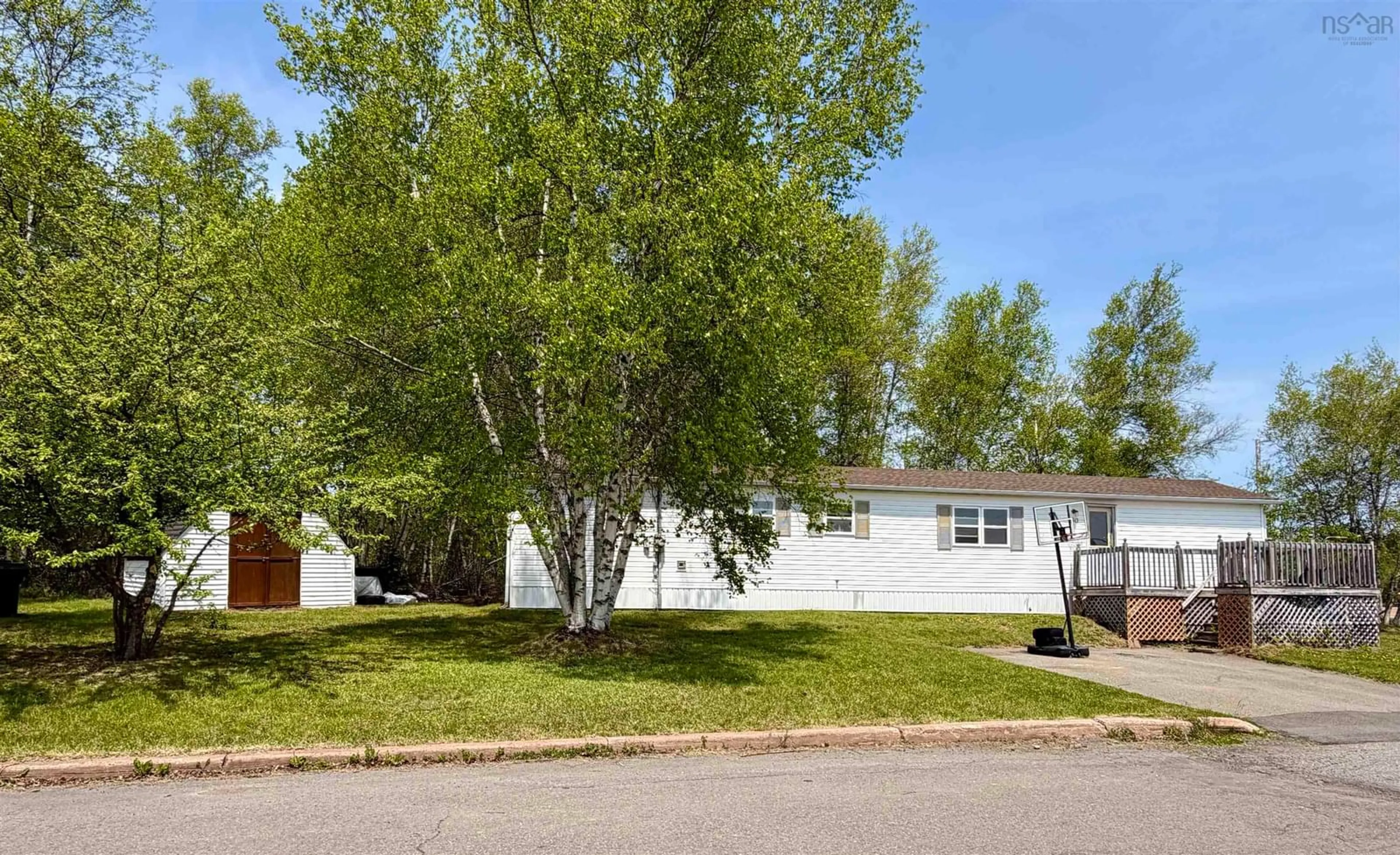 Home with vinyl exterior material, street for 60 Rosewood Dr, Amherst Nova Scotia B4H 4S6