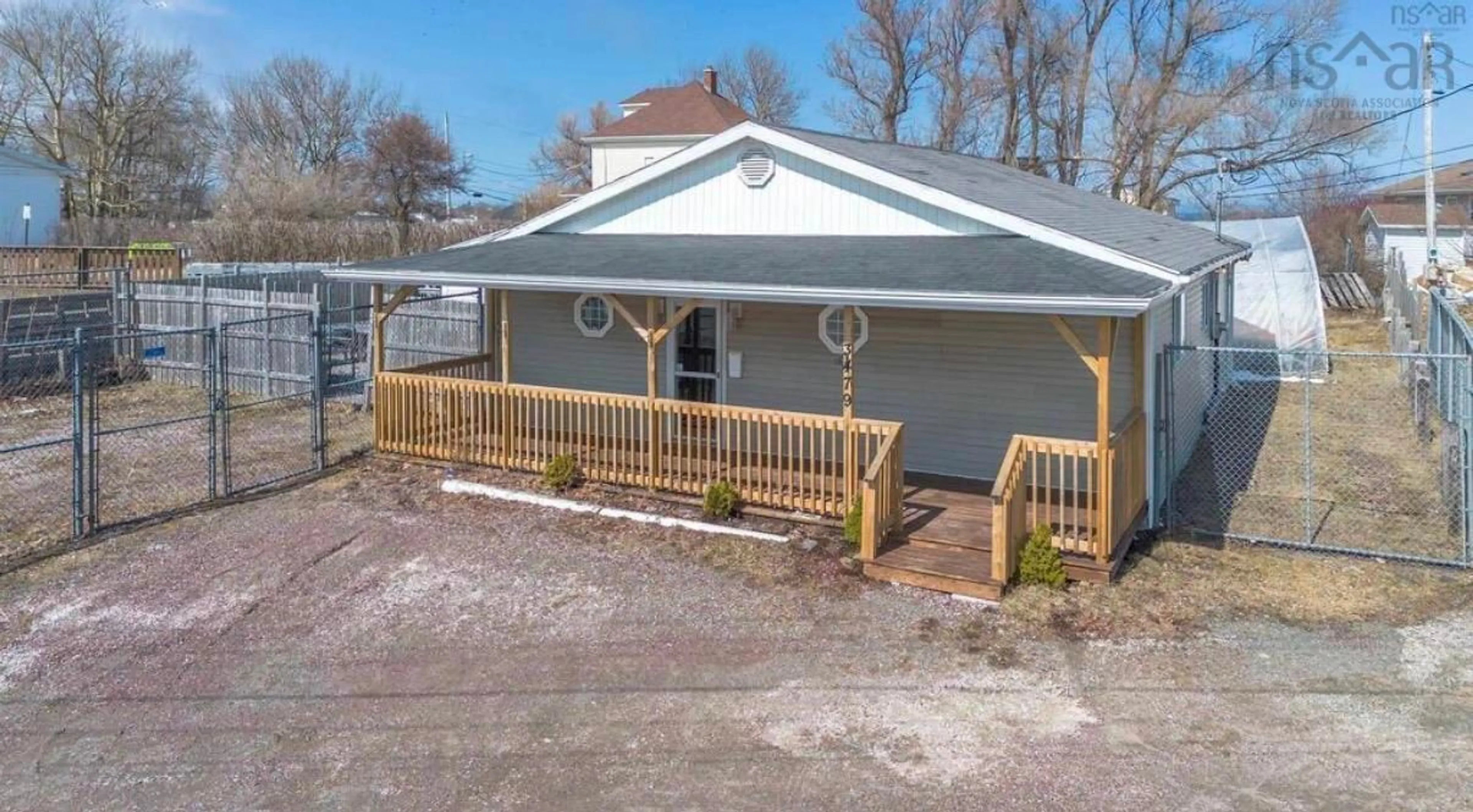A pic from outside/outdoor area/front of a property/back of a property/a pic from drone, building for 3479 Plummer Ave, New Waterford Nova Scotia B1H 1Z9