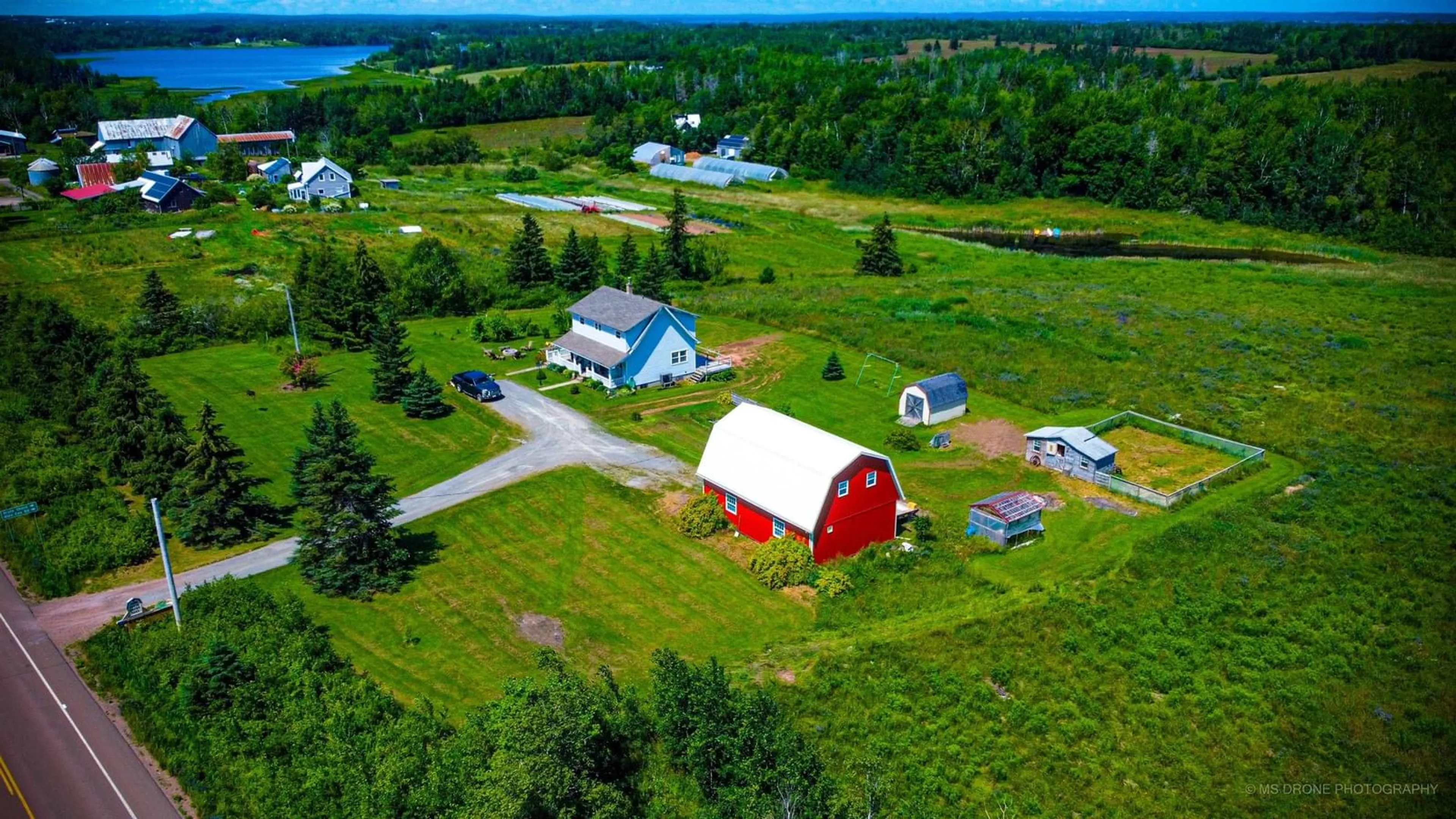 A pic from outside/outdoor area/front of a property/back of a property/a pic from drone, building for 3281 Highway 6, Waldegrave Nova Scotia B0K 1V0