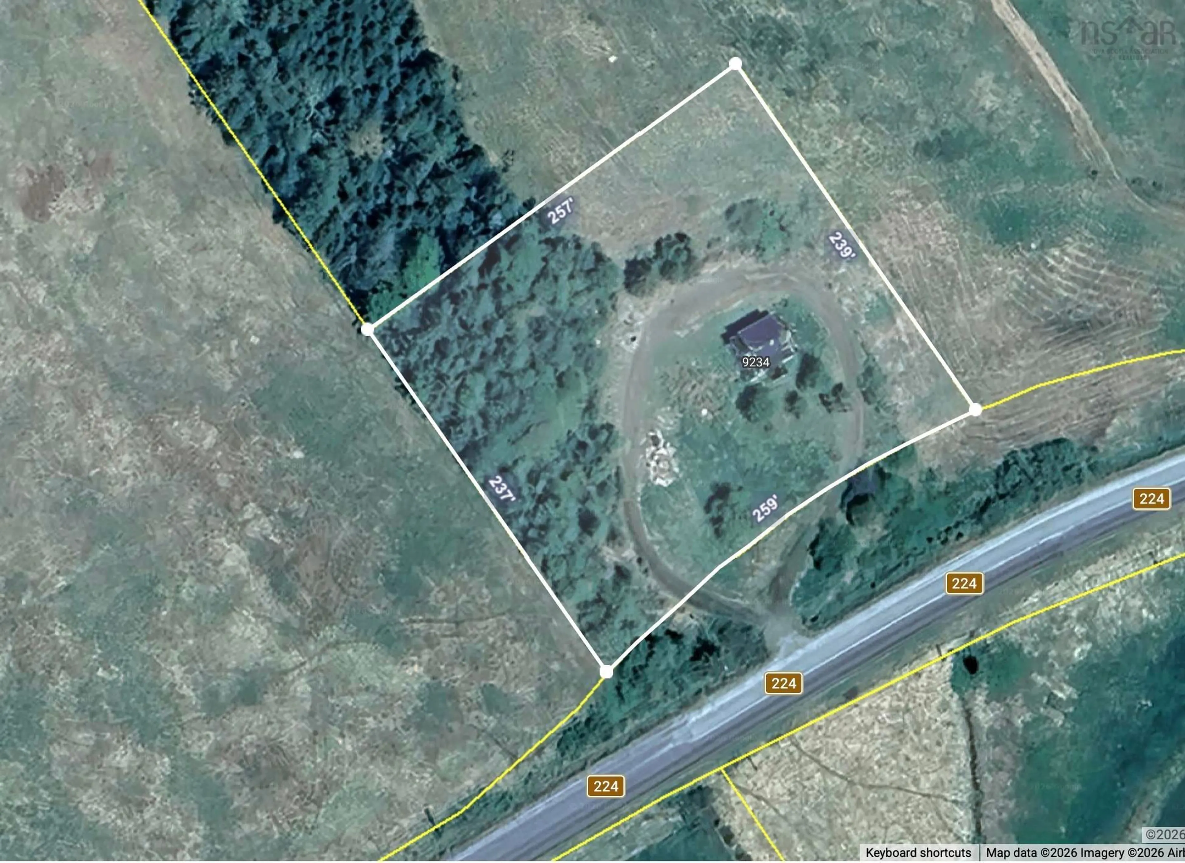 A pic from outside/outdoor area/front of a property/back of a property/a pic from drone, street for 9234 Highway 224, Greenwood Nova Scotia B0N 1X0