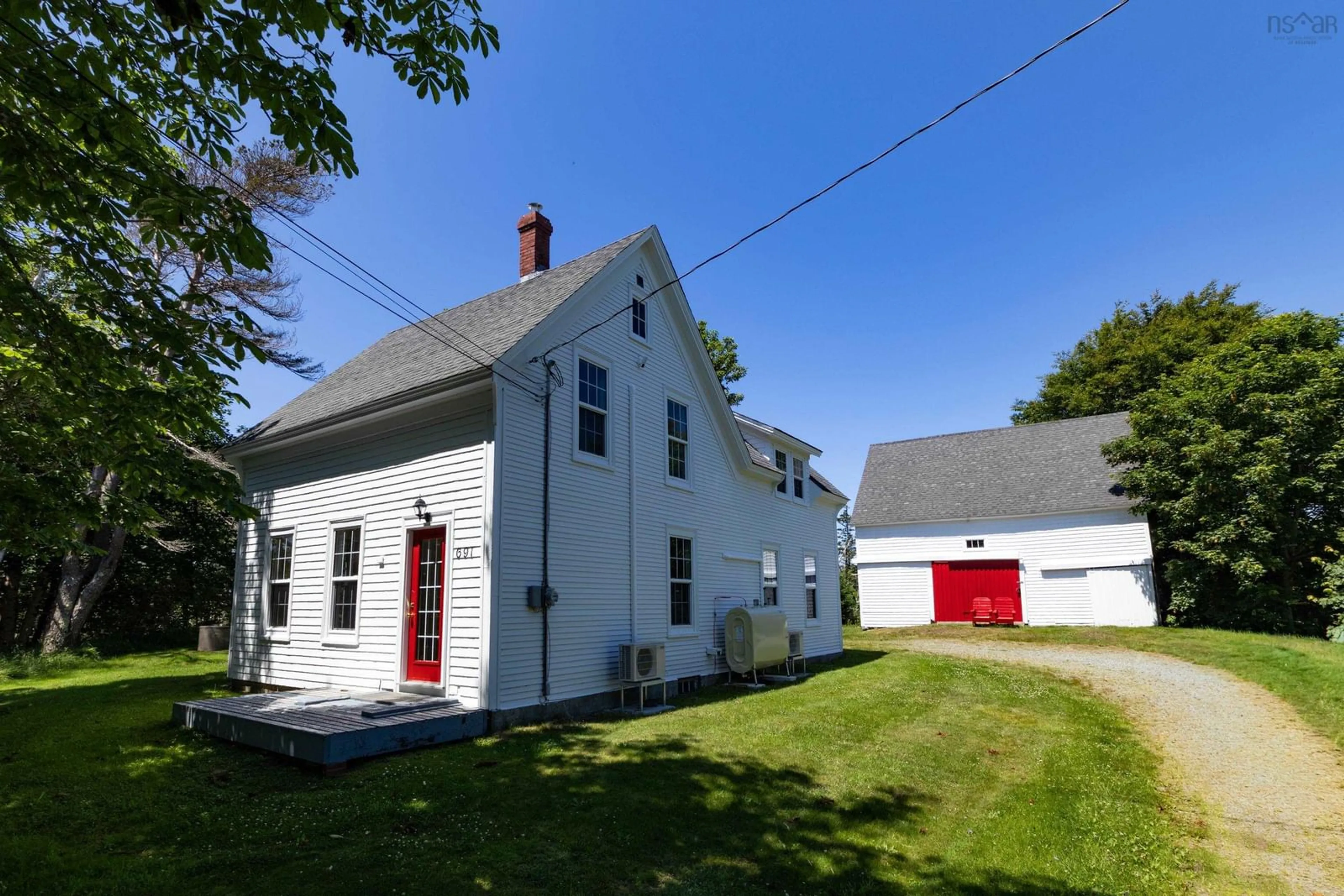 A pic from outside/outdoor area/front of a property/back of a property/a pic from drone, street for 691 Bear Cove Road, St. Alphonse Nova Scotia B0W 2J0
