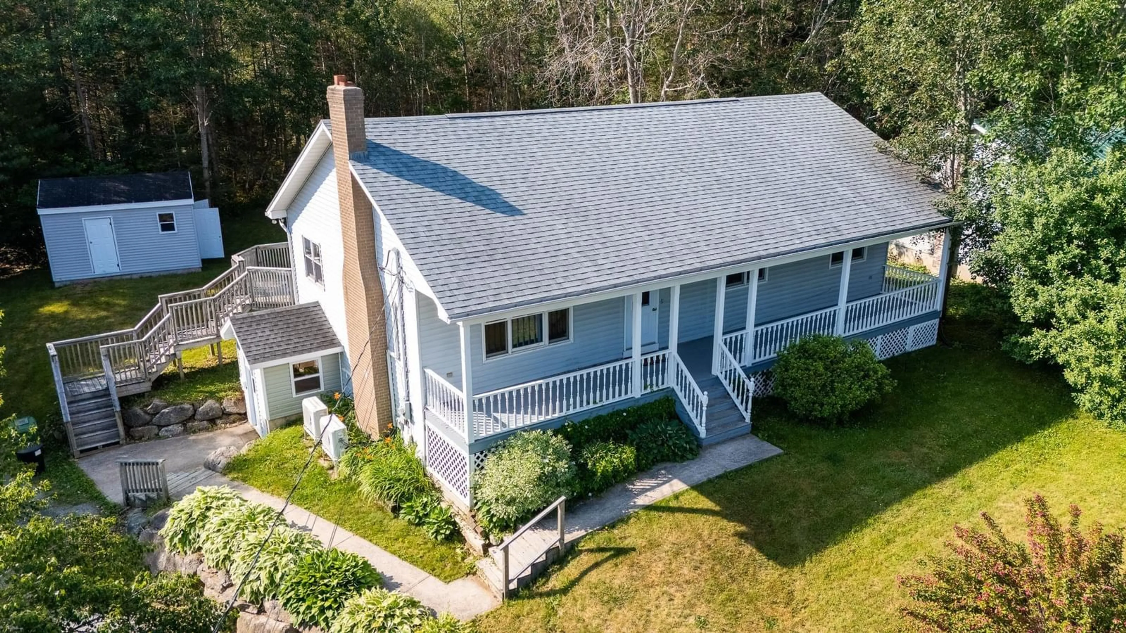 A pic from outside/outdoor area/front of a property/back of a property/a pic from drone, unknown for 1045 Club Cres, New Minas Nova Scotia B4N 5N7