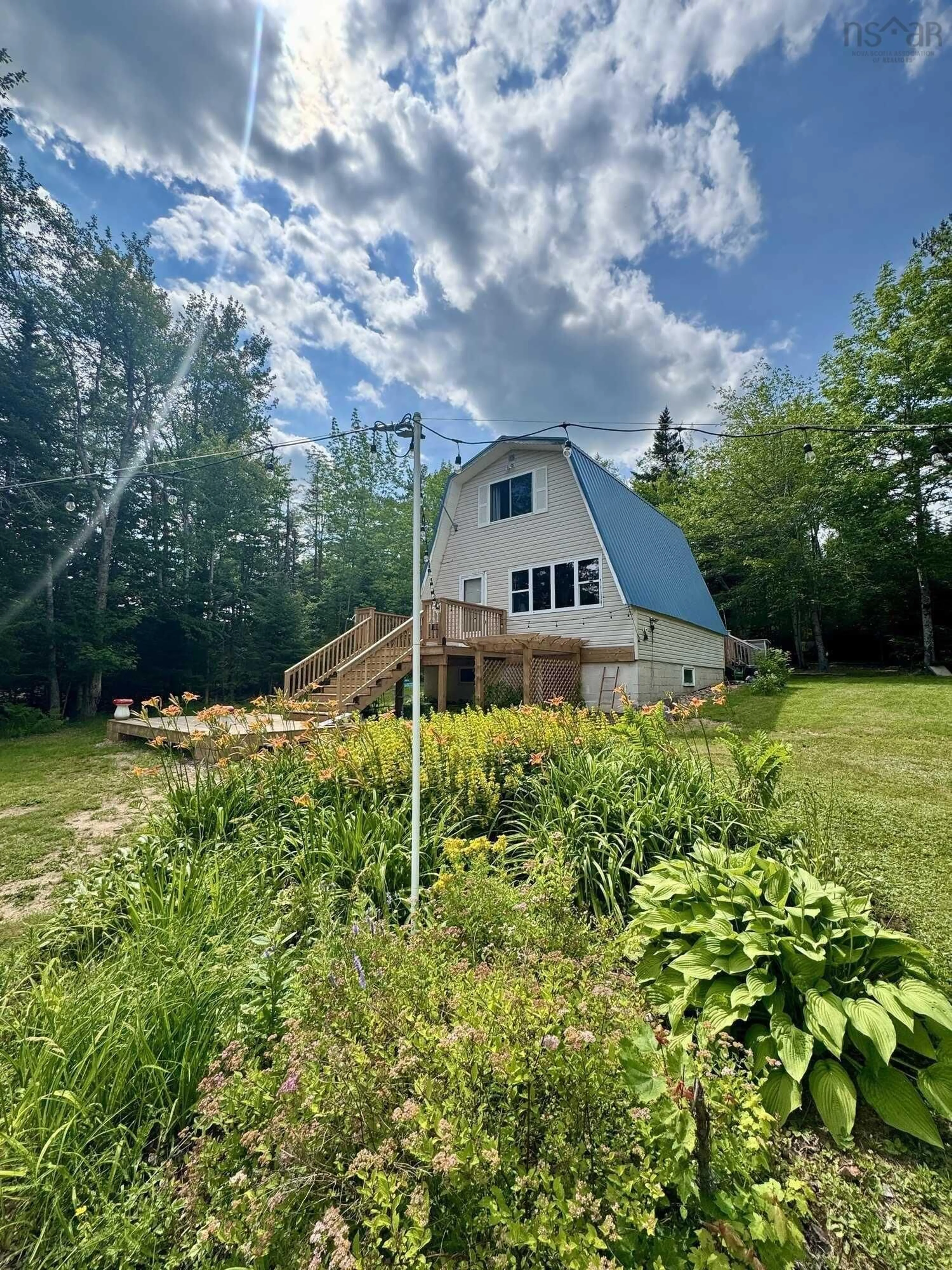 A pic from outside/outdoor area/front of a property/back of a property/a pic from drone, water/lake/river/ocean view for 228 Mack Lake Rd, East Dalhousie Nova Scotia B0R 1H0