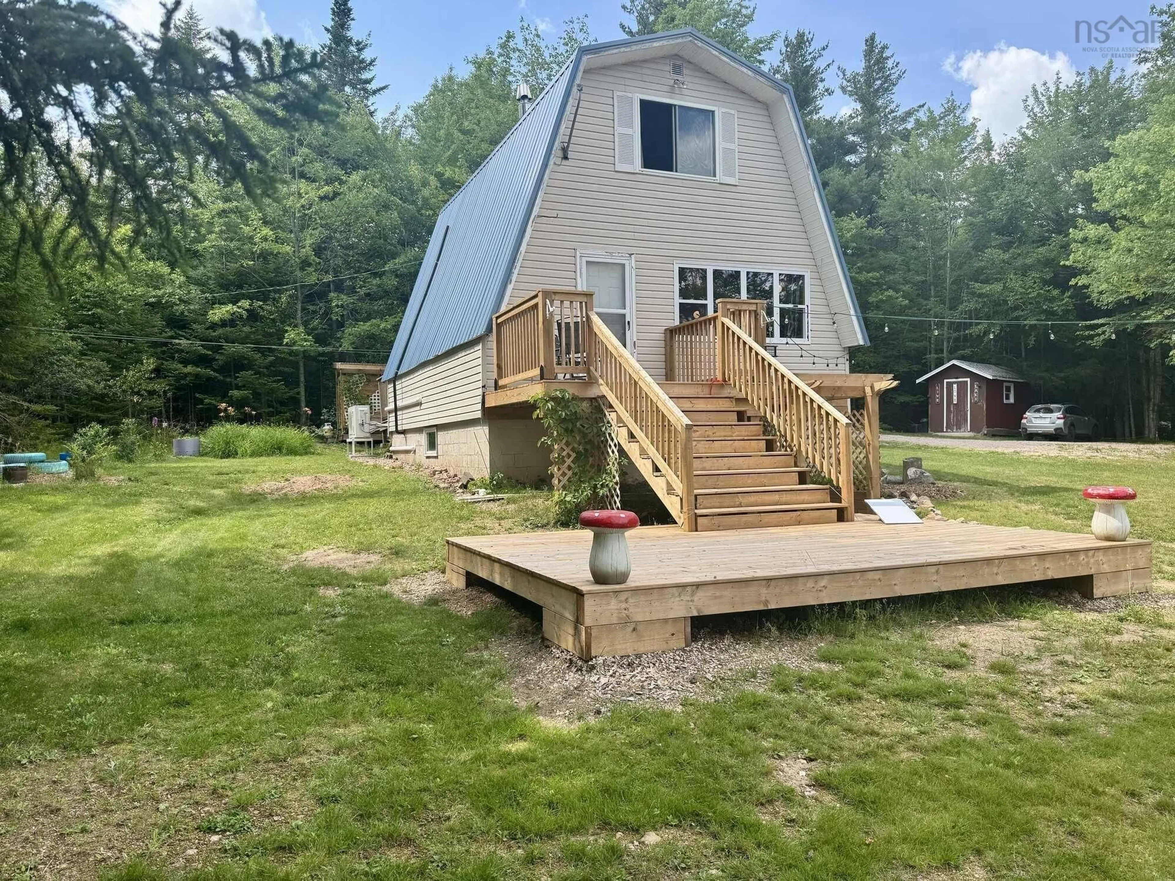 Patio, water/lake/river/ocean view for 228 Mack Lake Rd, East Dalhousie Nova Scotia B0R 1H0
