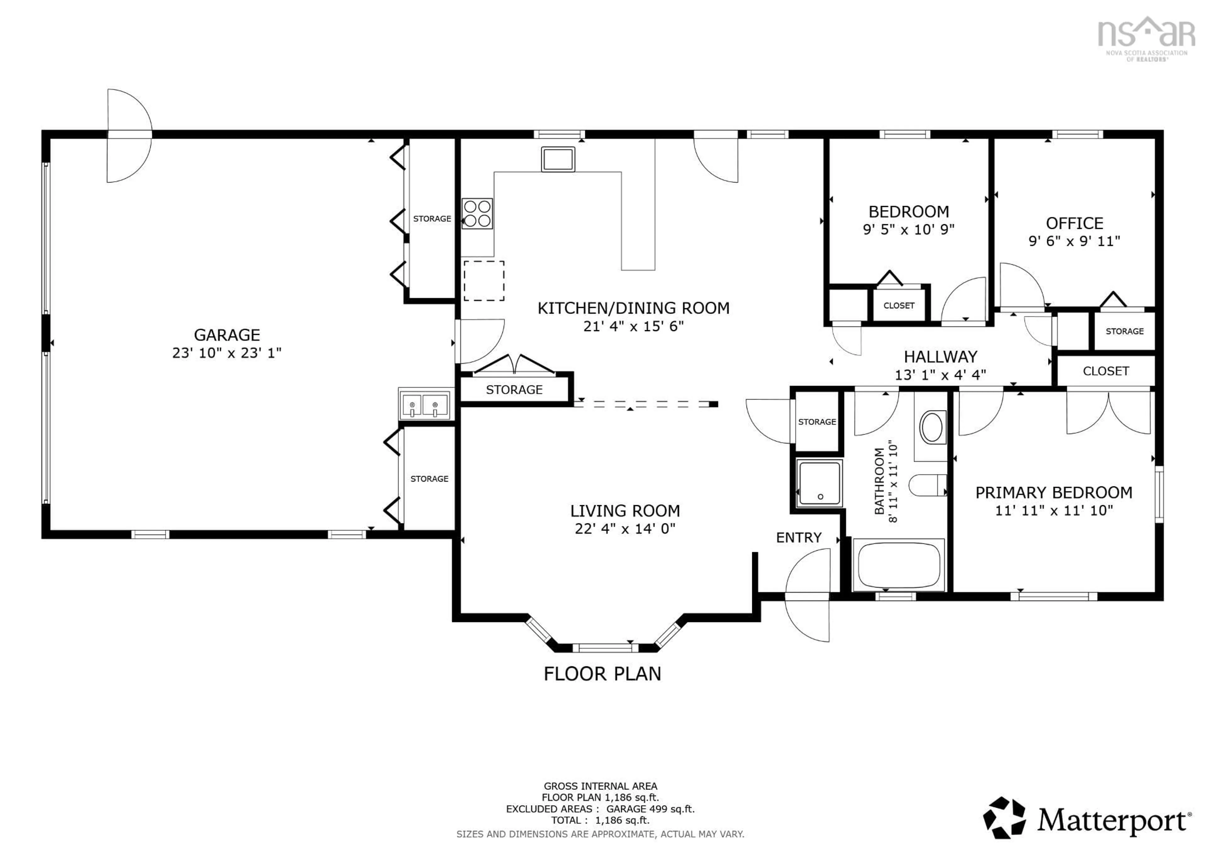 Floor plan for 162 Cottage Rd, Ogilvie Nova Scotia B0P 1E0