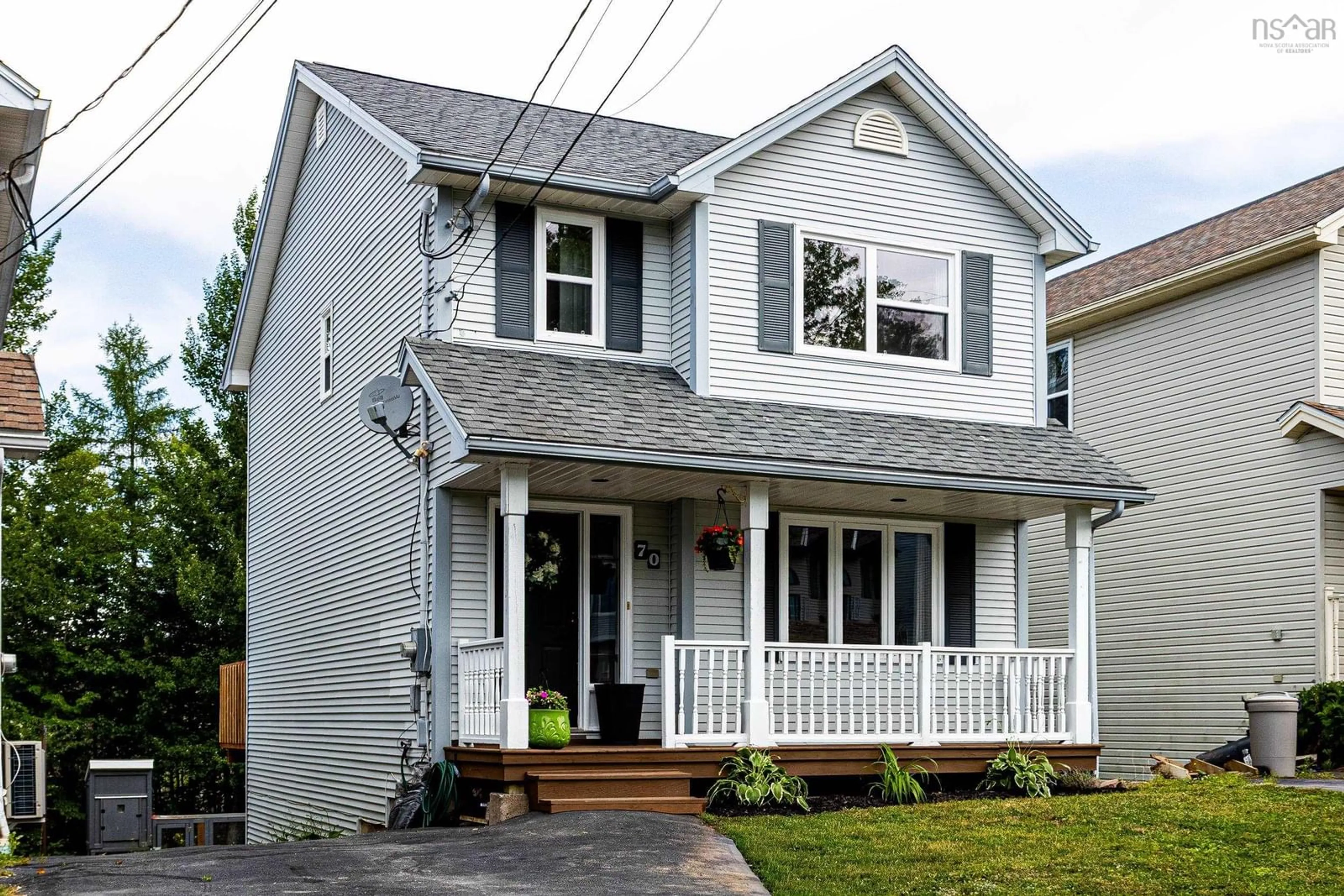 Home with vinyl exterior material, street for 70 Armcrest Dr, Lower Sackville Nova Scotia B4C 4A6