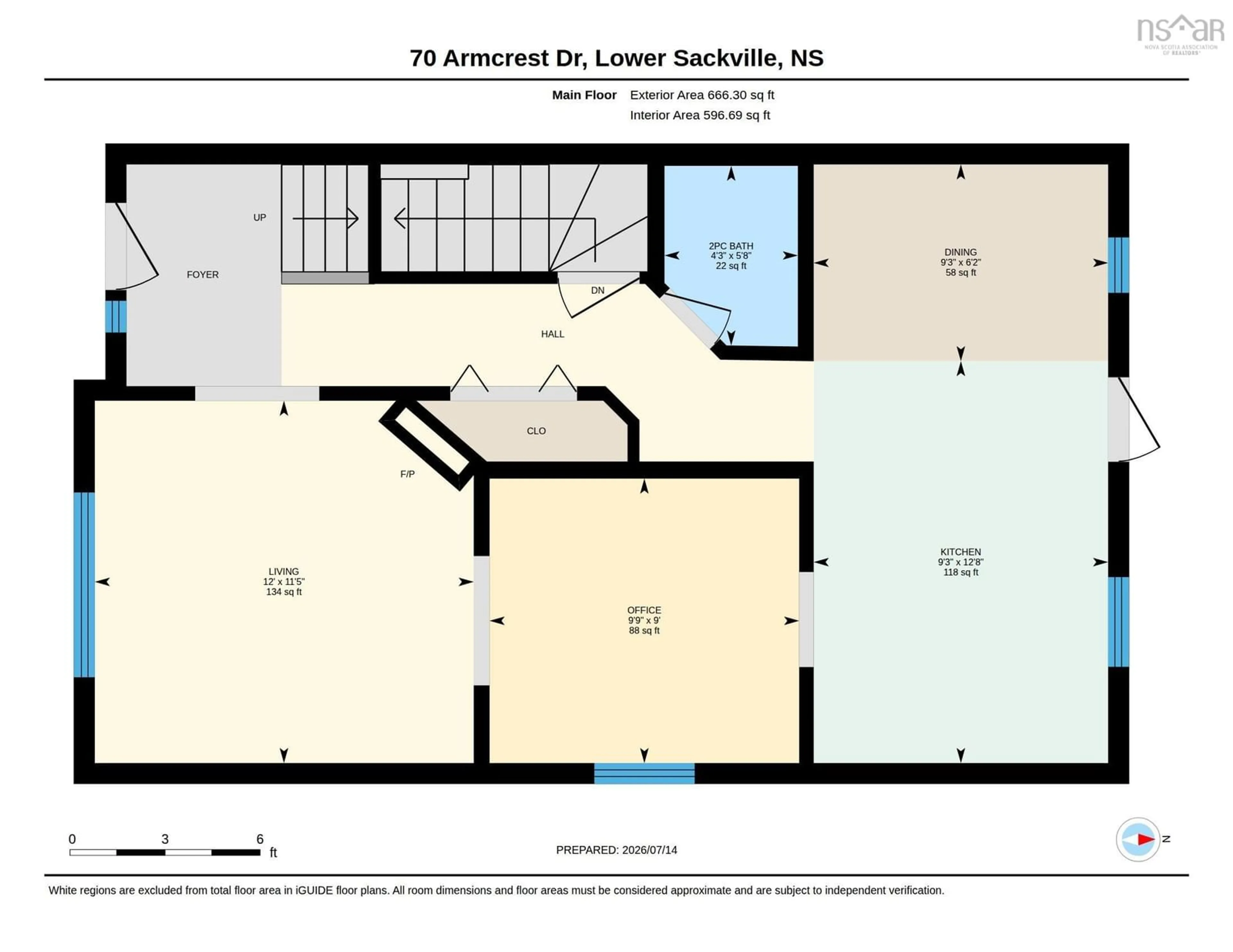 Floor plan for 70 Armcrest Dr, Lower Sackville Nova Scotia B4C 4A6