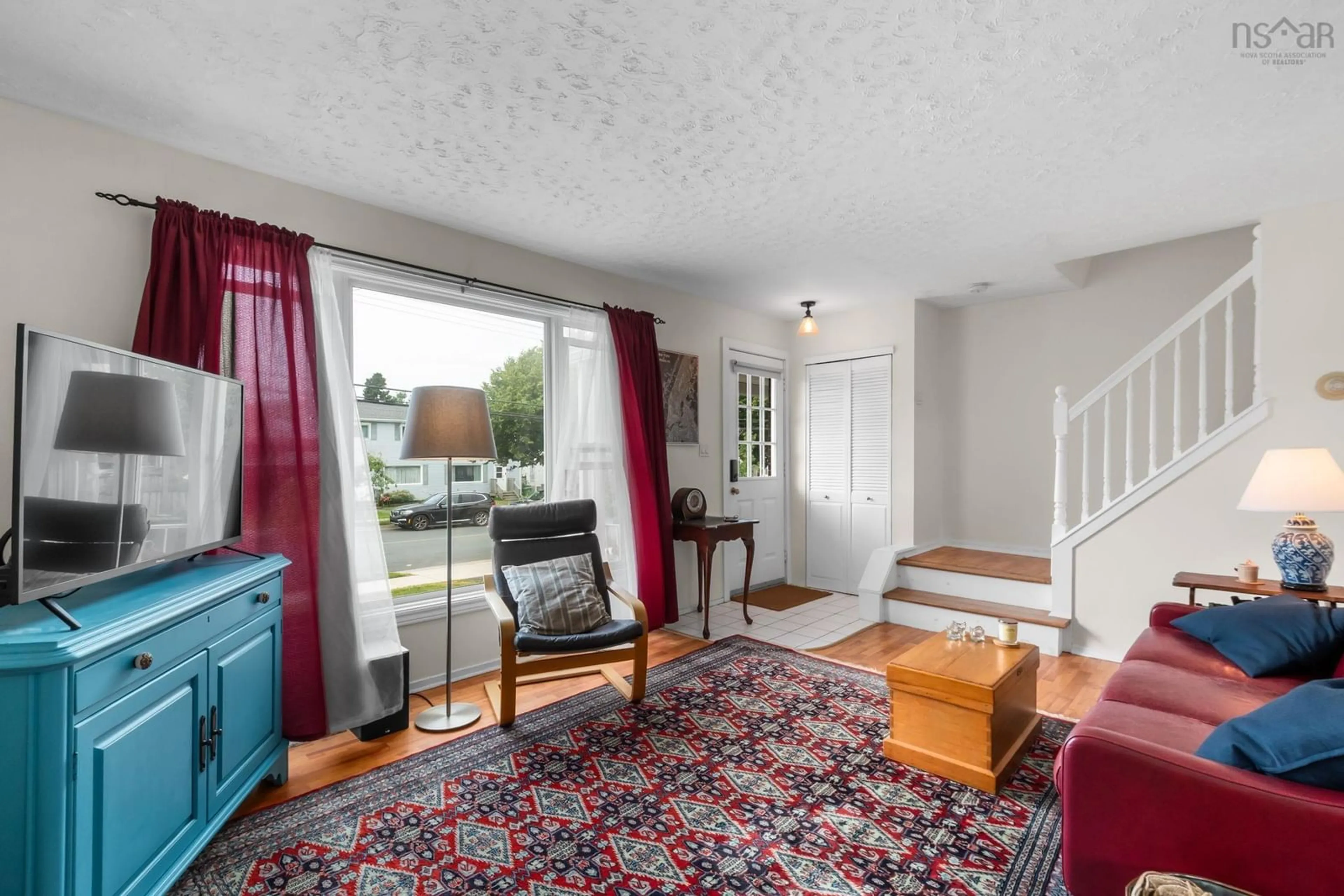 Living room with furniture, carpet floor for 484 Spring Ave, Dartmouth Nova Scotia B2W 1X8