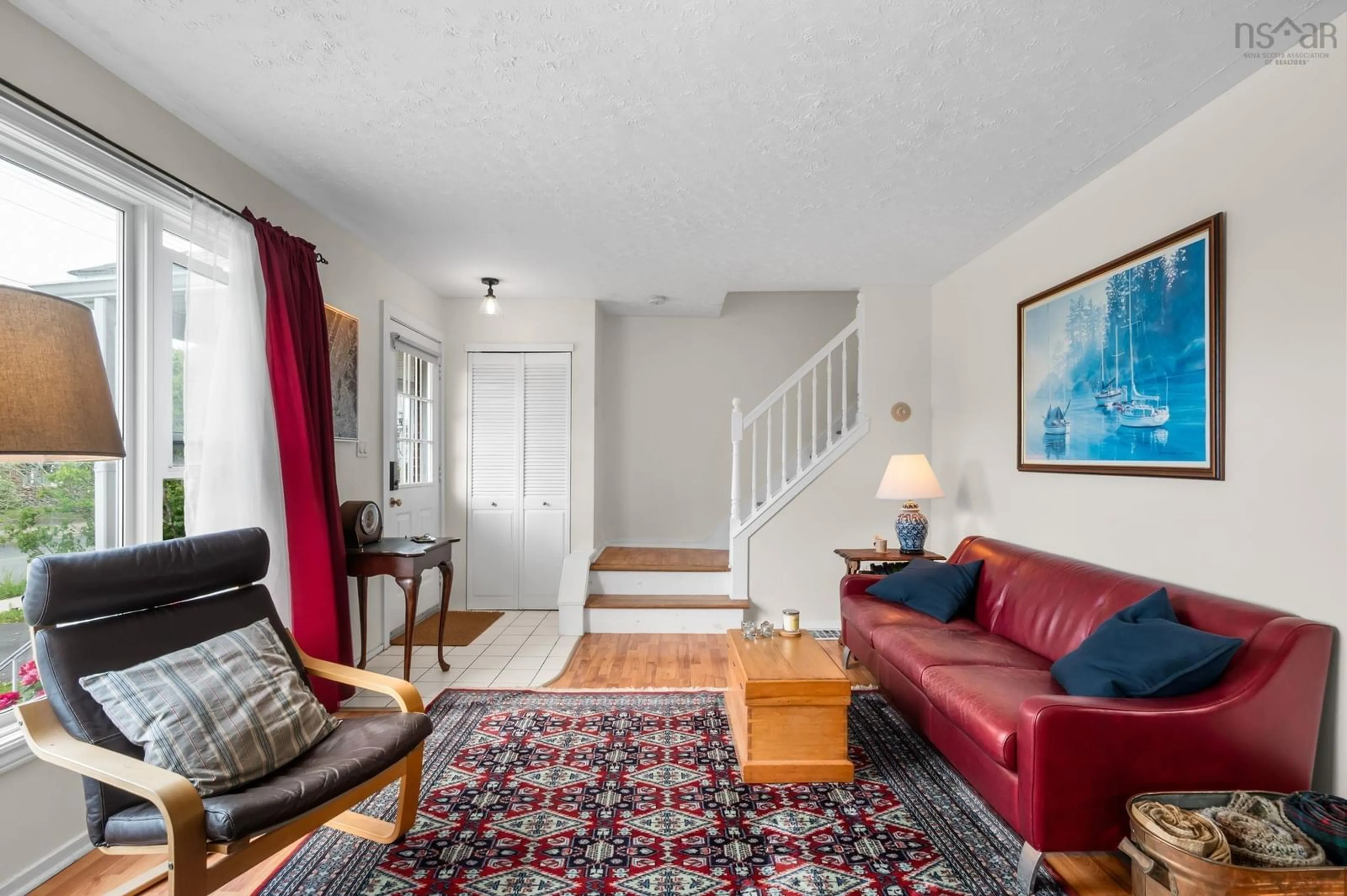 Living room with furniture, carpet floor for 484 Spring Ave, Dartmouth Nova Scotia B2W 1X8