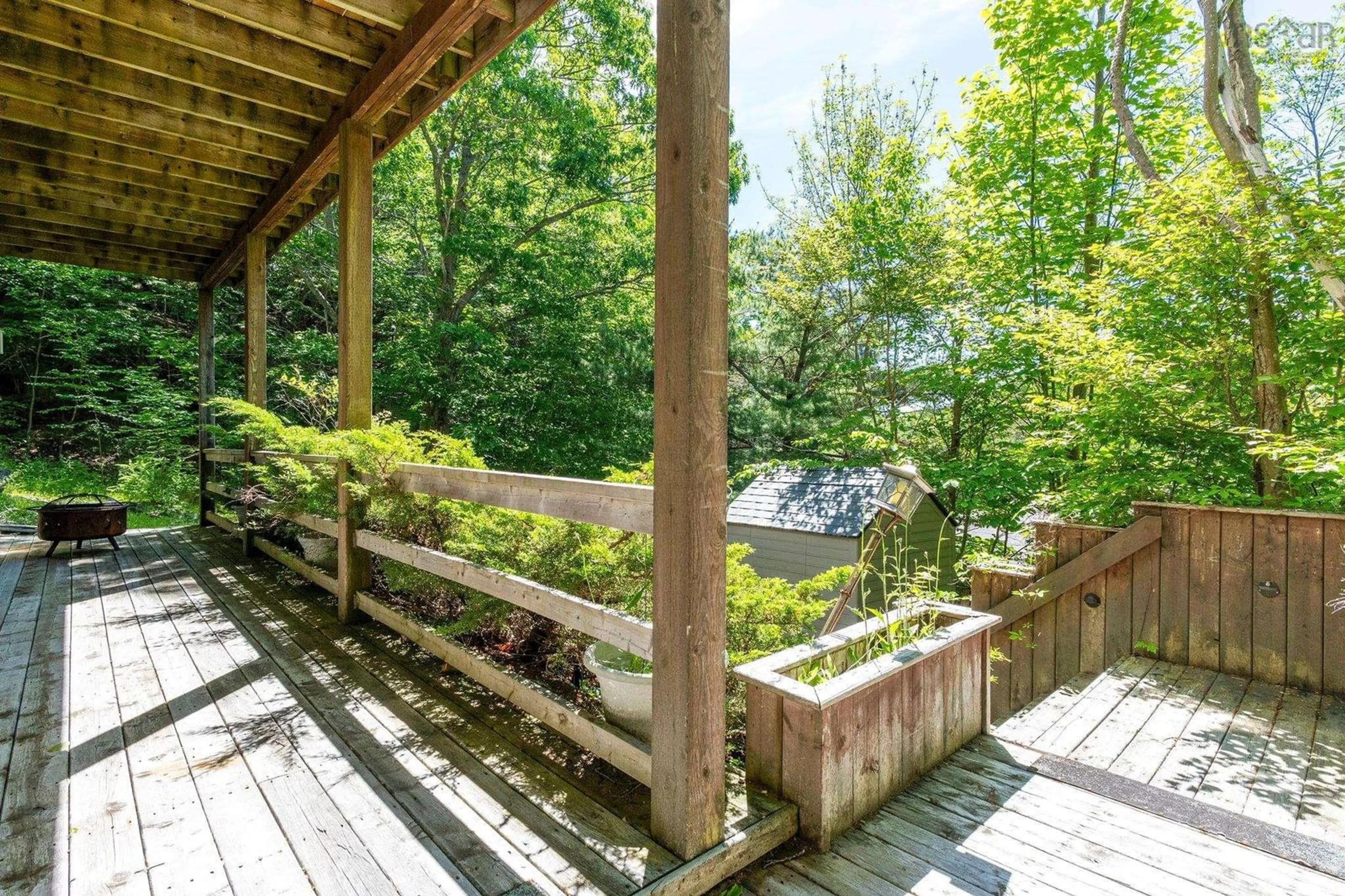 Patio, forest/trees view for 69 Meadowbrook Dr, Bedford Nova Scotia B4A 1R2