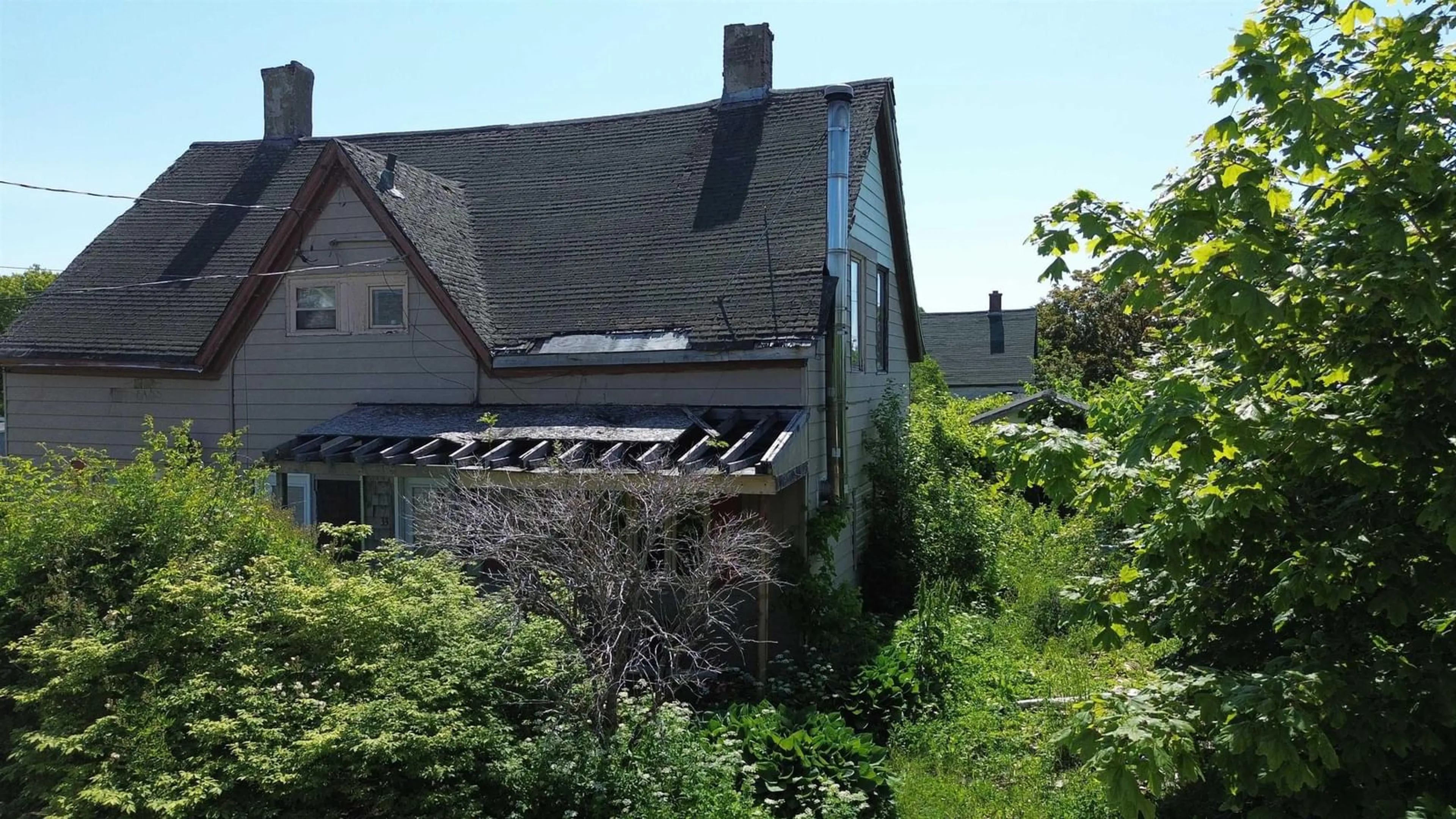 A pic from outside/outdoor area/front of a property/back of a property/a pic from drone, street for 33 Foundry Street, Glace Bay Nova Scotia B1A 2X3