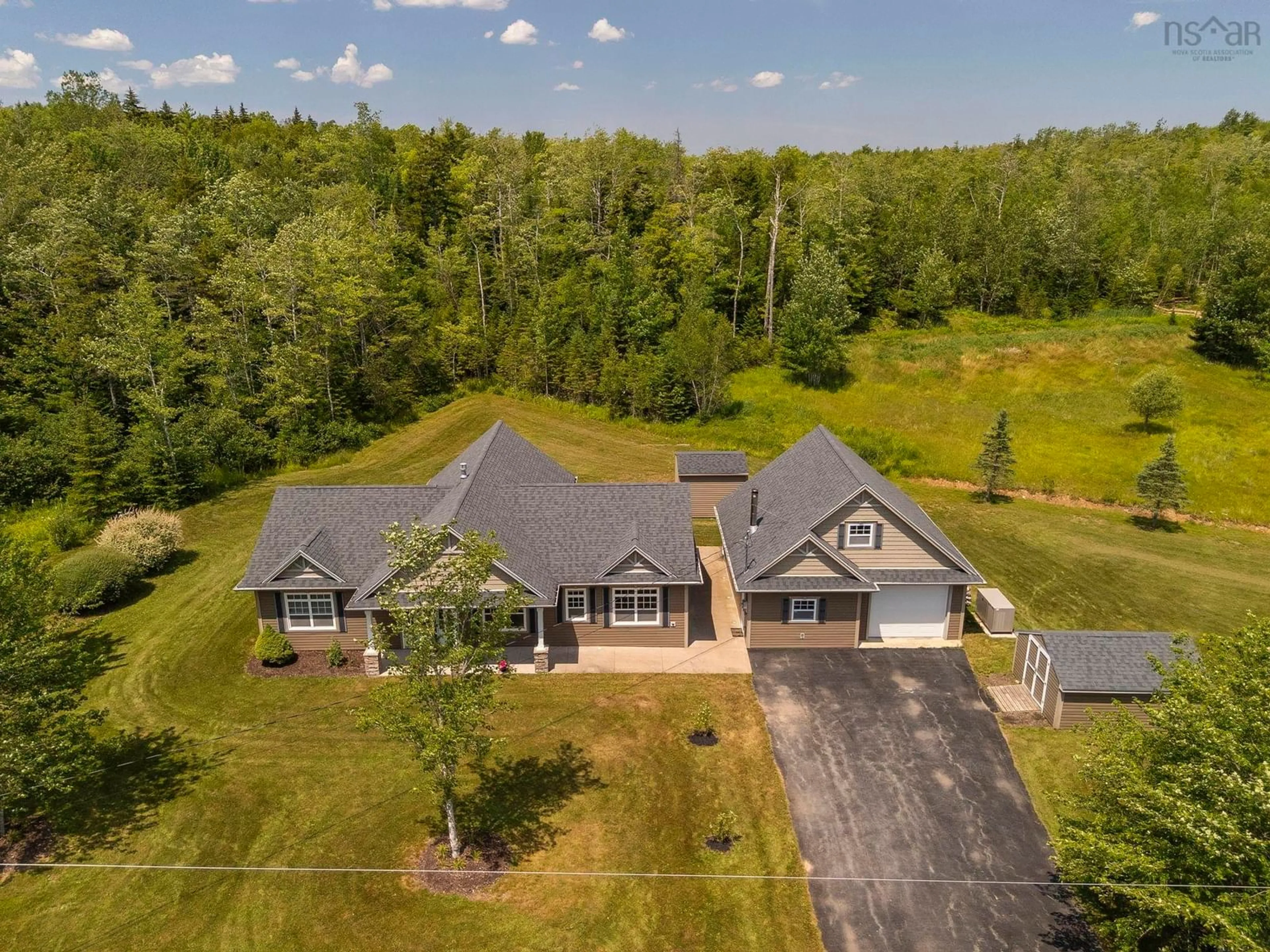 A pic from outside/outdoor area/front of a property/back of a property/a pic from drone, unknown for 17 Abbie Grace Lane, Stewiacke Nova Scotia B0N 2J0