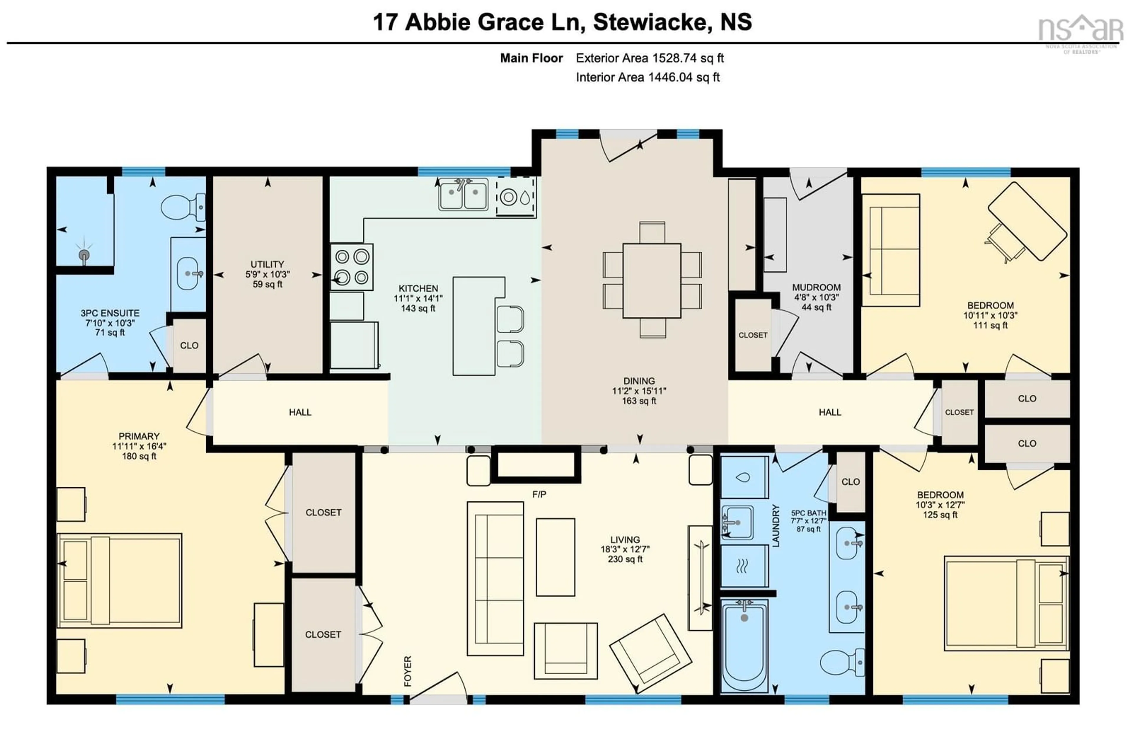 Floor plan for 17 Abbie Grace Lane, Stewiacke Nova Scotia B0N 2J0