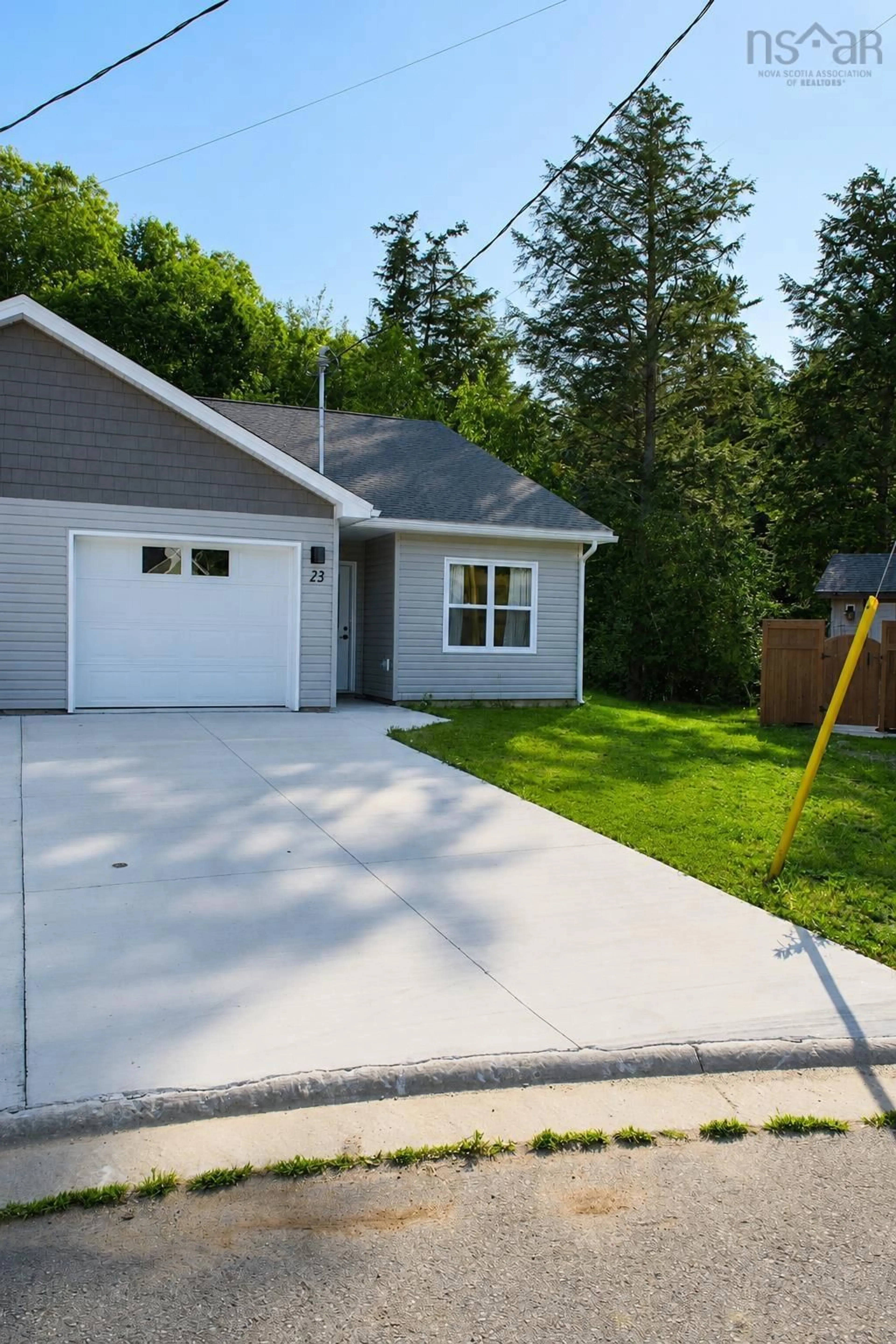 Home with vinyl exterior material, street for 23 Jenifer Cres, New Minas Nova Scotia B4N 0H7