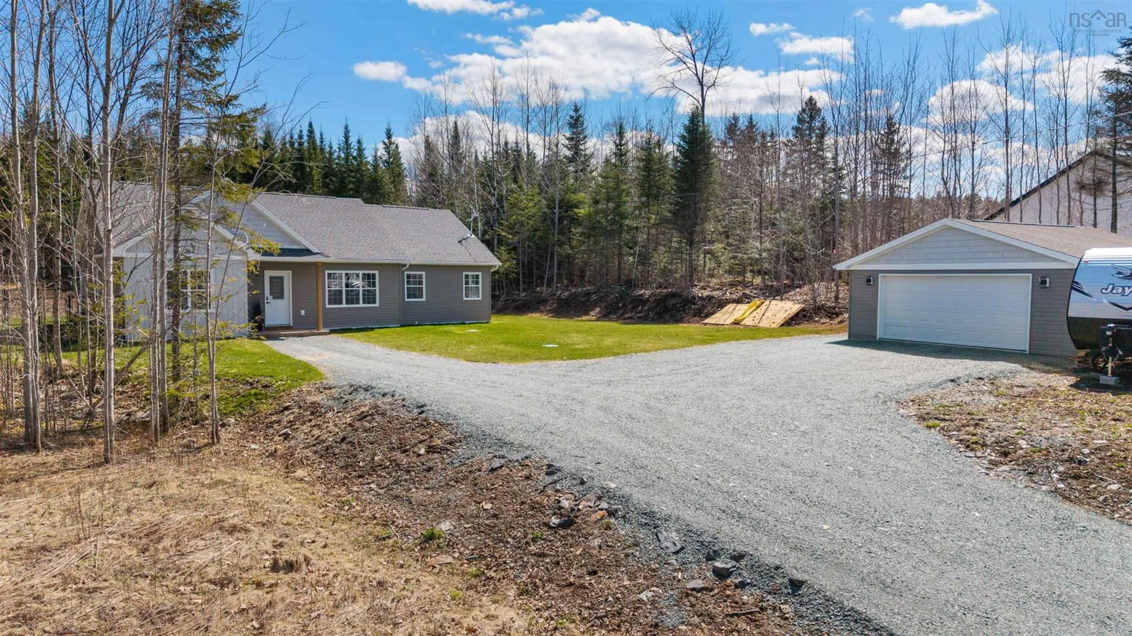 A pic from outside/outdoor area/front of a property/back of a property/a pic from drone, street for 420 Lays Lake Road Rd, Meaghers Grant Nova Scotia B0N 1V0