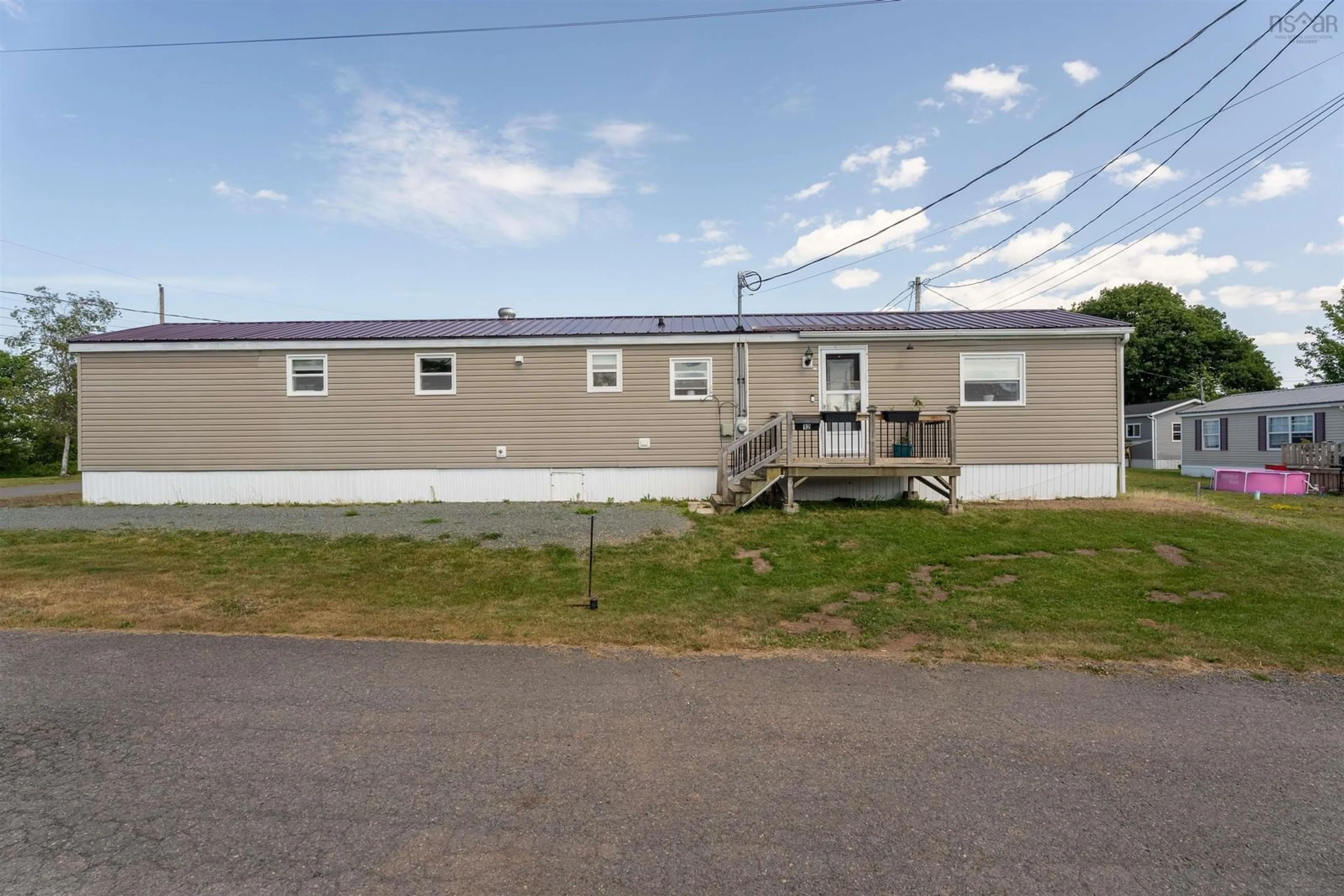 A pic from outside/outdoor area/front of a property/back of a property/a pic from drone, building for 12 Matheson Dr, Salmon River Nova Scotia B2N 7G3
