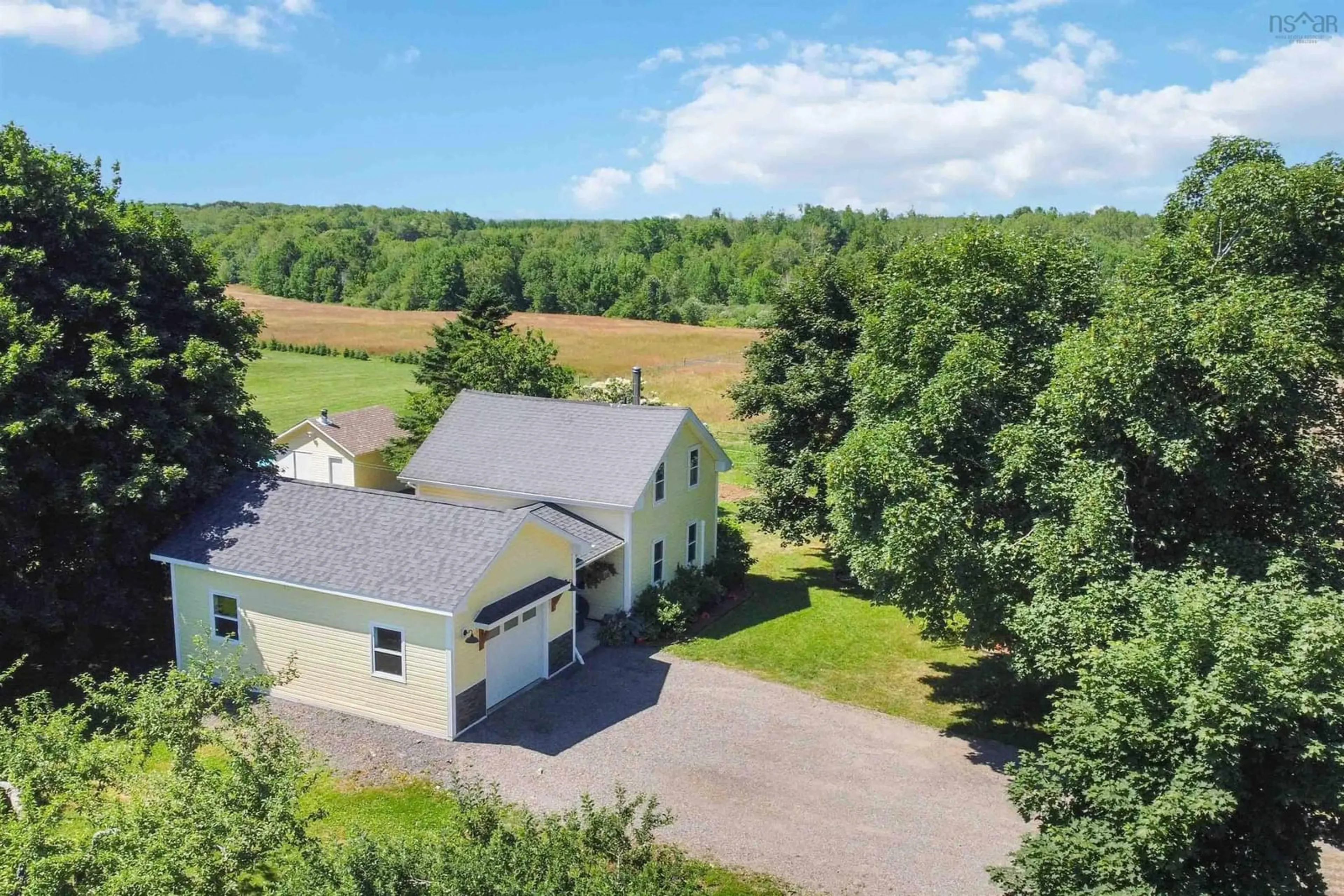 A pic from outside/outdoor area/front of a property/back of a property/a pic from drone, unknown for 805 Bligh Rd, Woodville Nova Scotia B0P 1G0