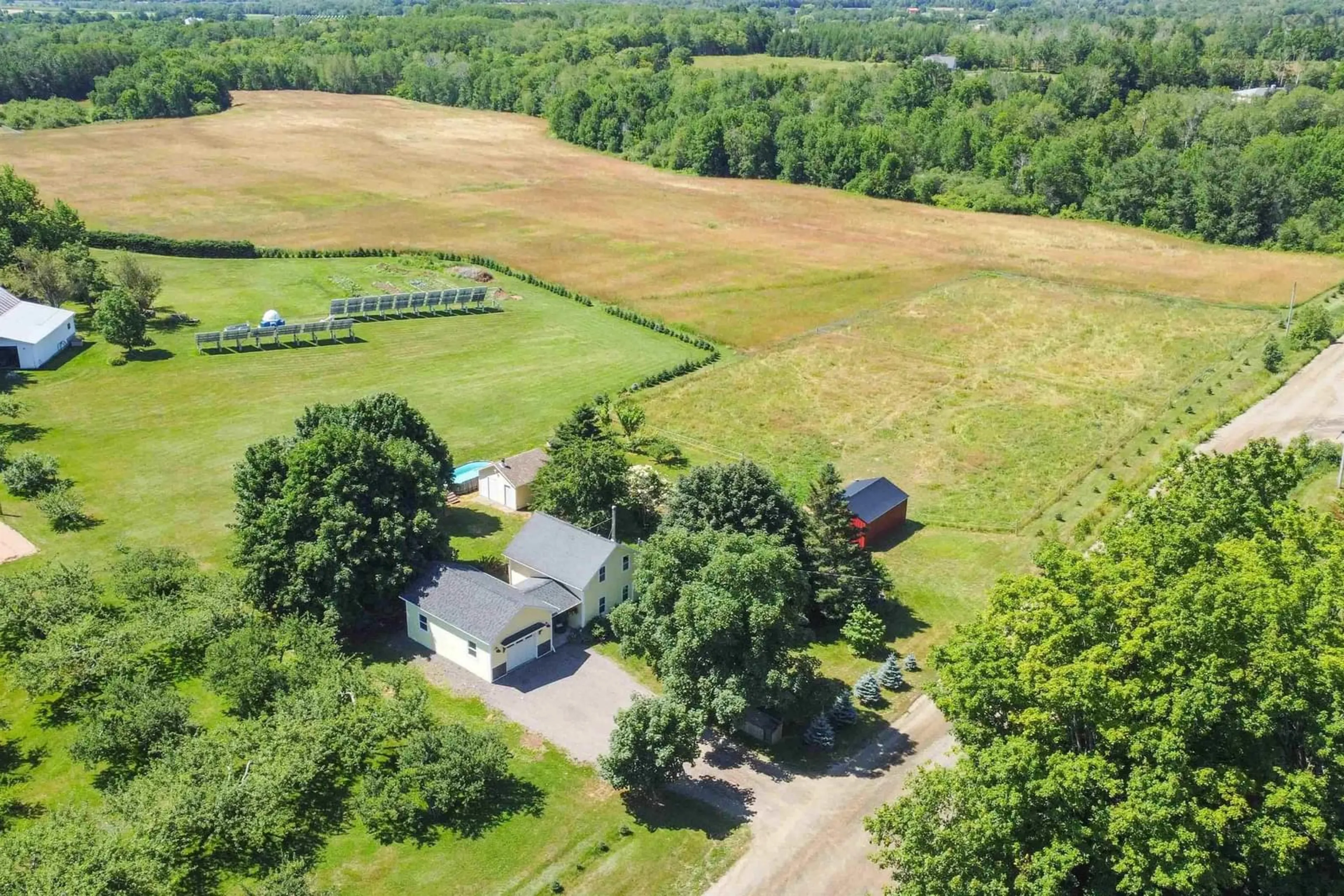 A pic from outside/outdoor area/front of a property/back of a property/a pic from drone, unknown for 805 Bligh Rd, Woodville Nova Scotia B0P 1G0
