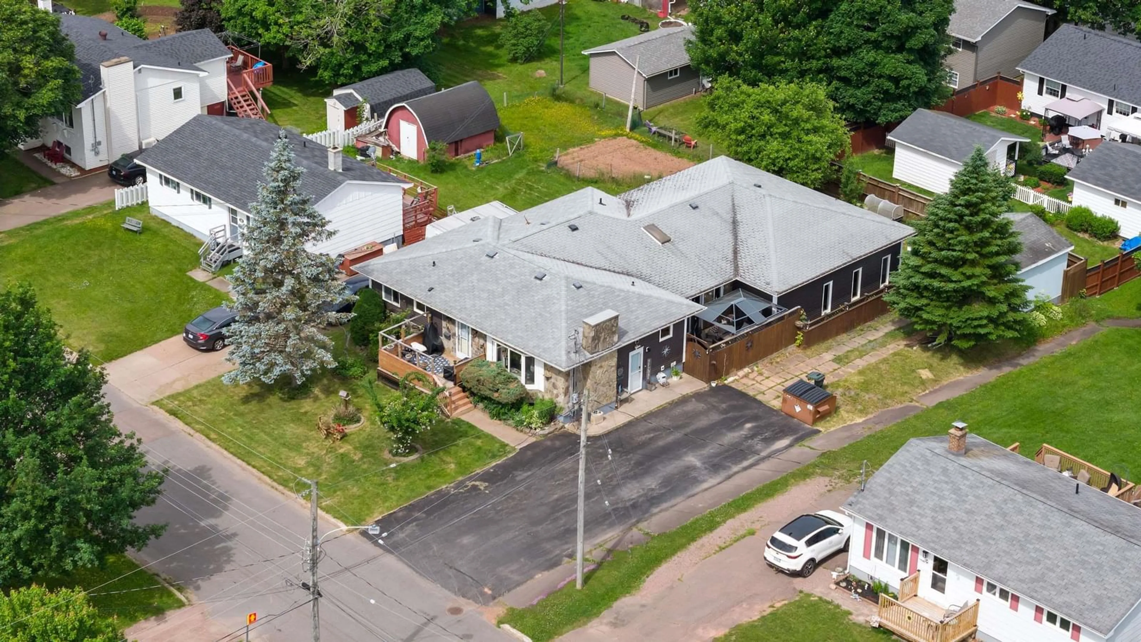 A pic from outside/outdoor area/front of a property/back of a property/a pic from drone, building for 16 Rogers Ave, Amherst Nova Scotia B4H 2J7