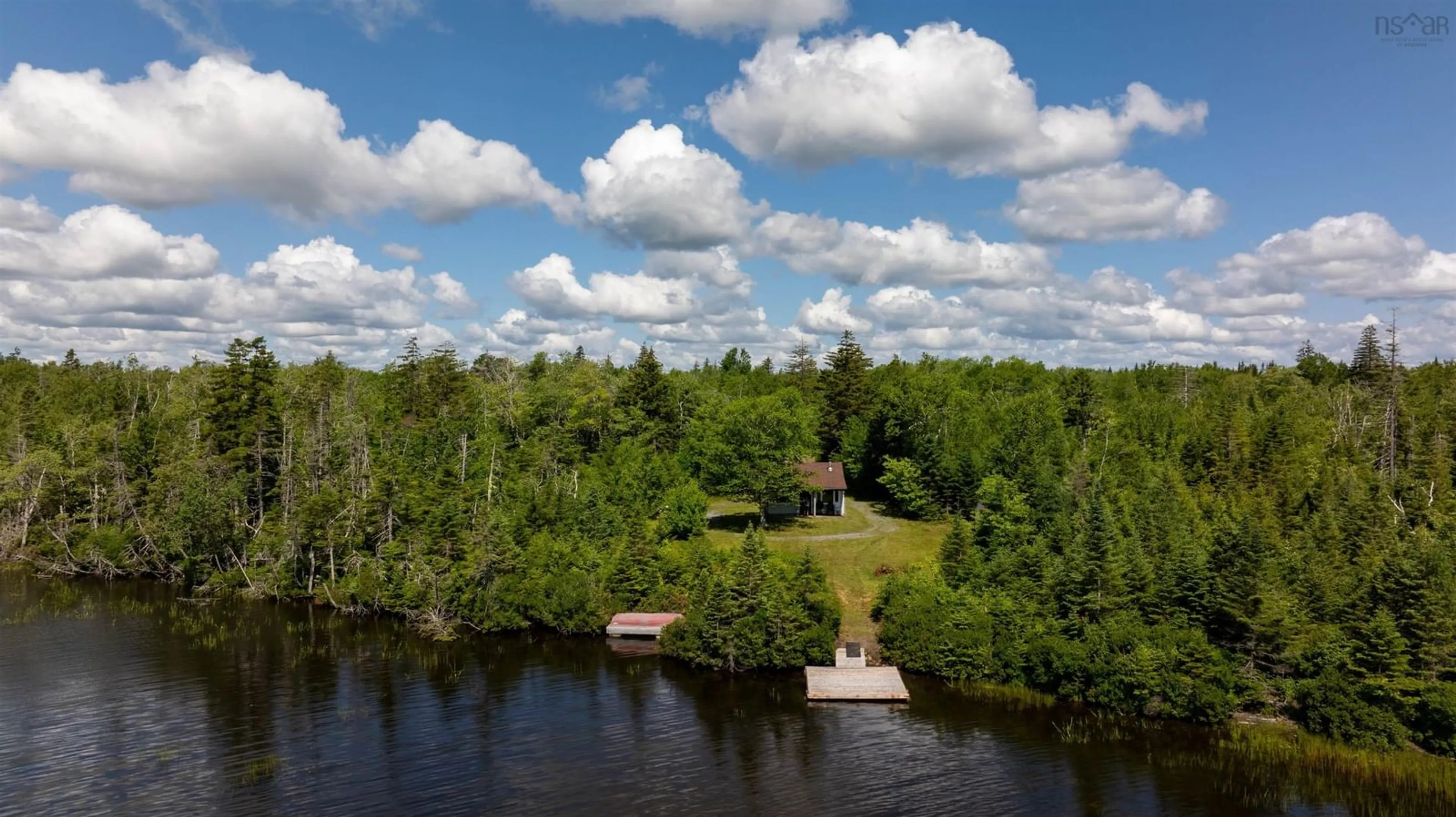 A pic from outside/outdoor area/front of a property/back of a property/a pic from drone, water/lake/river/ocean view for 98 Burke Loop, Pleasant Valley Nova Scotia B0N 2M0