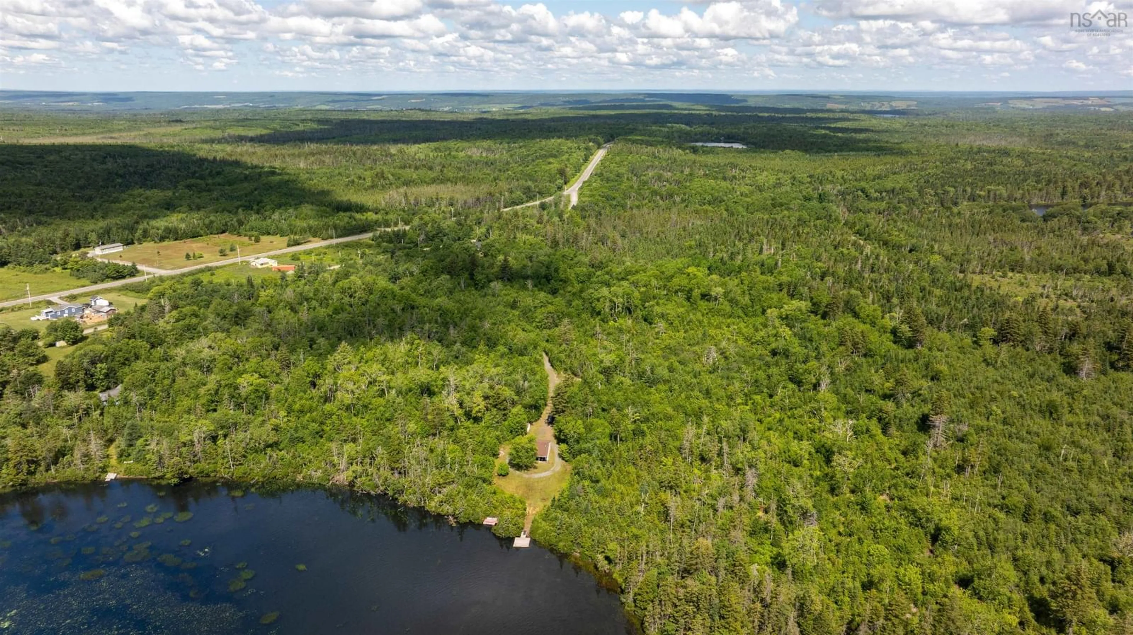 A pic from outside/outdoor area/front of a property/back of a property/a pic from drone, forest/trees view for 98 Burke Loop, Pleasant Valley Nova Scotia B0N 2M0