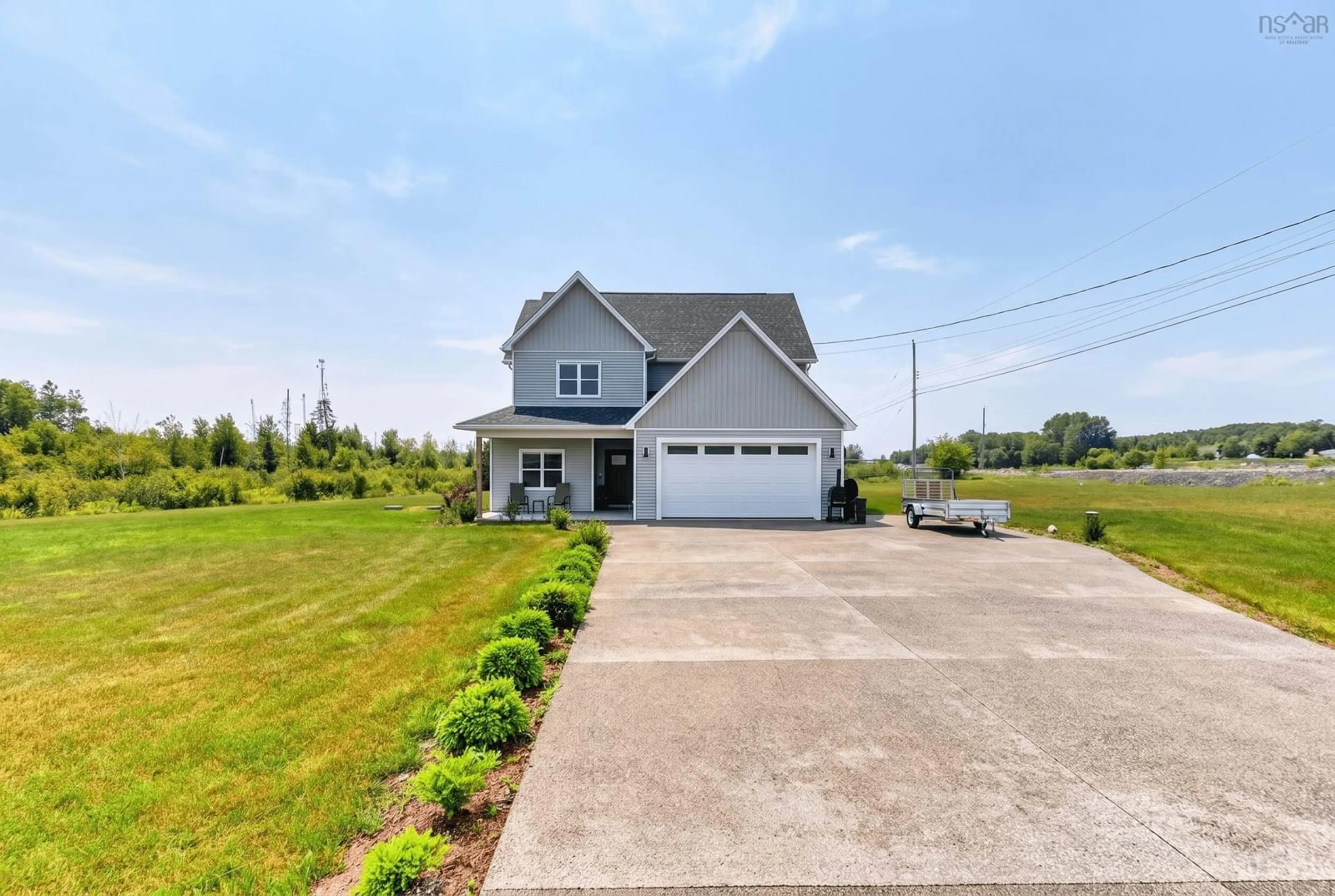 A pic from outside/outdoor area/front of a property/back of a property/a pic from drone, water/lake/river/ocean view for 500 Hemlock Dr, Upper Tantallon Nova Scotia B3Z 0B5