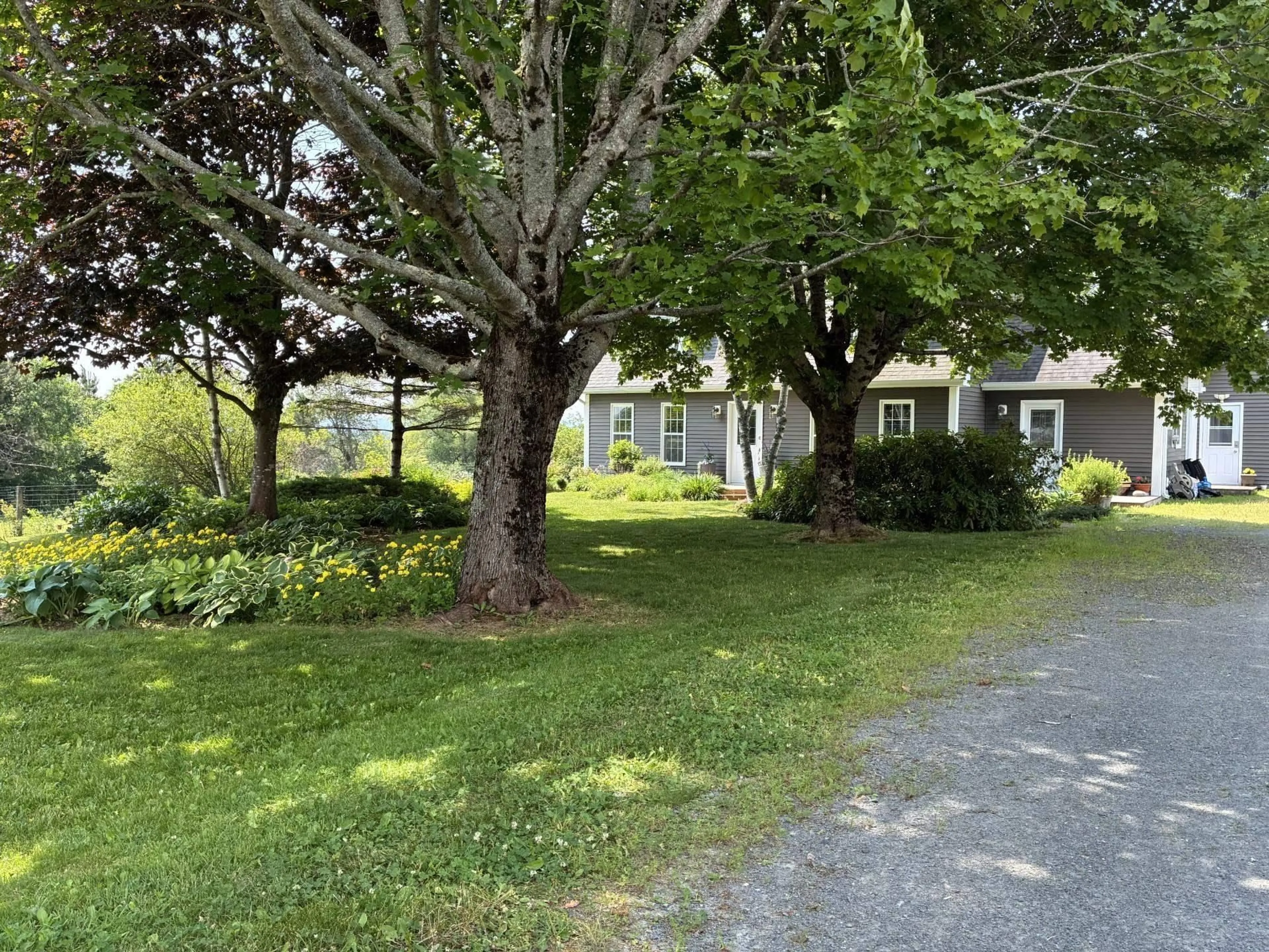 A pic from outside/outdoor area/front of a property/back of a property/a pic from drone, street for 21 Croweland Dr, East Mountain Nova Scotia B6L 2C4