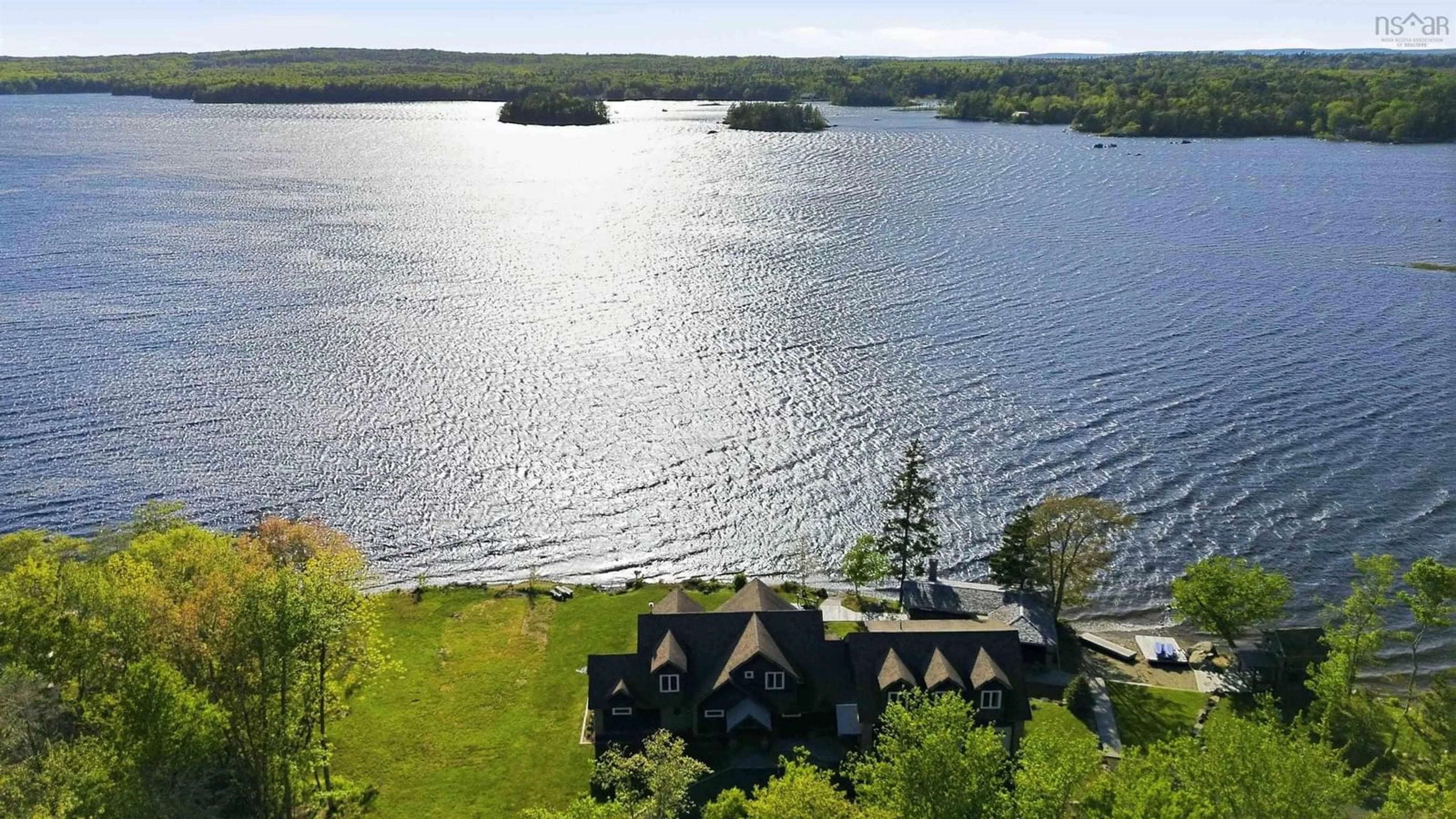 A pic from outside/outdoor area/front of a property/back of a property/a pic from drone, water/lake/river/ocean view for 4039 & 4041 Sissiboo Rd, South Range Nova Scotia B0W 1H0