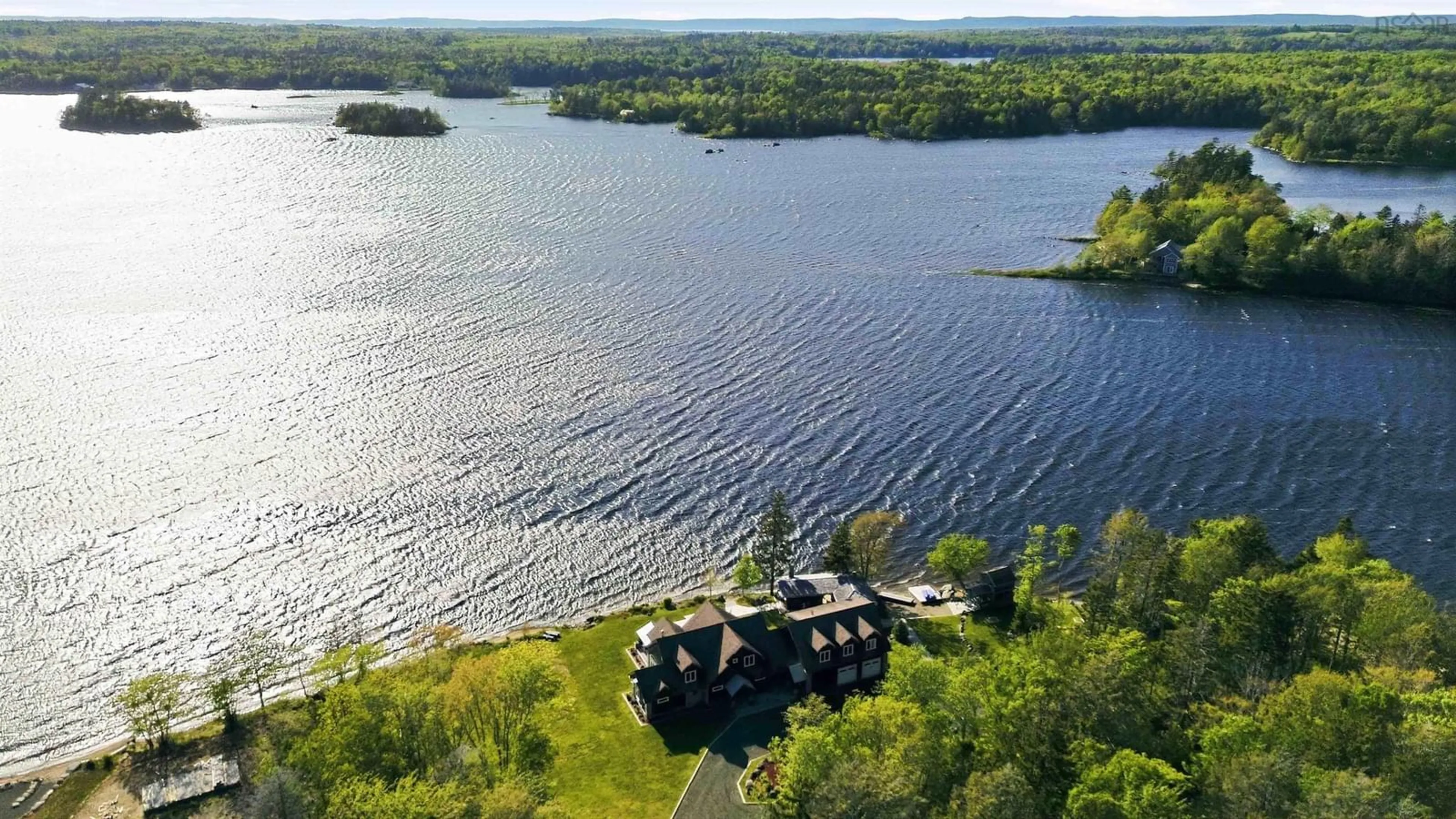 A pic from outside/outdoor area/front of a property/back of a property/a pic from drone, water/lake/river/ocean view for 4039 & 4041 Sissiboo Rd, South Range Nova Scotia B0W 1H0