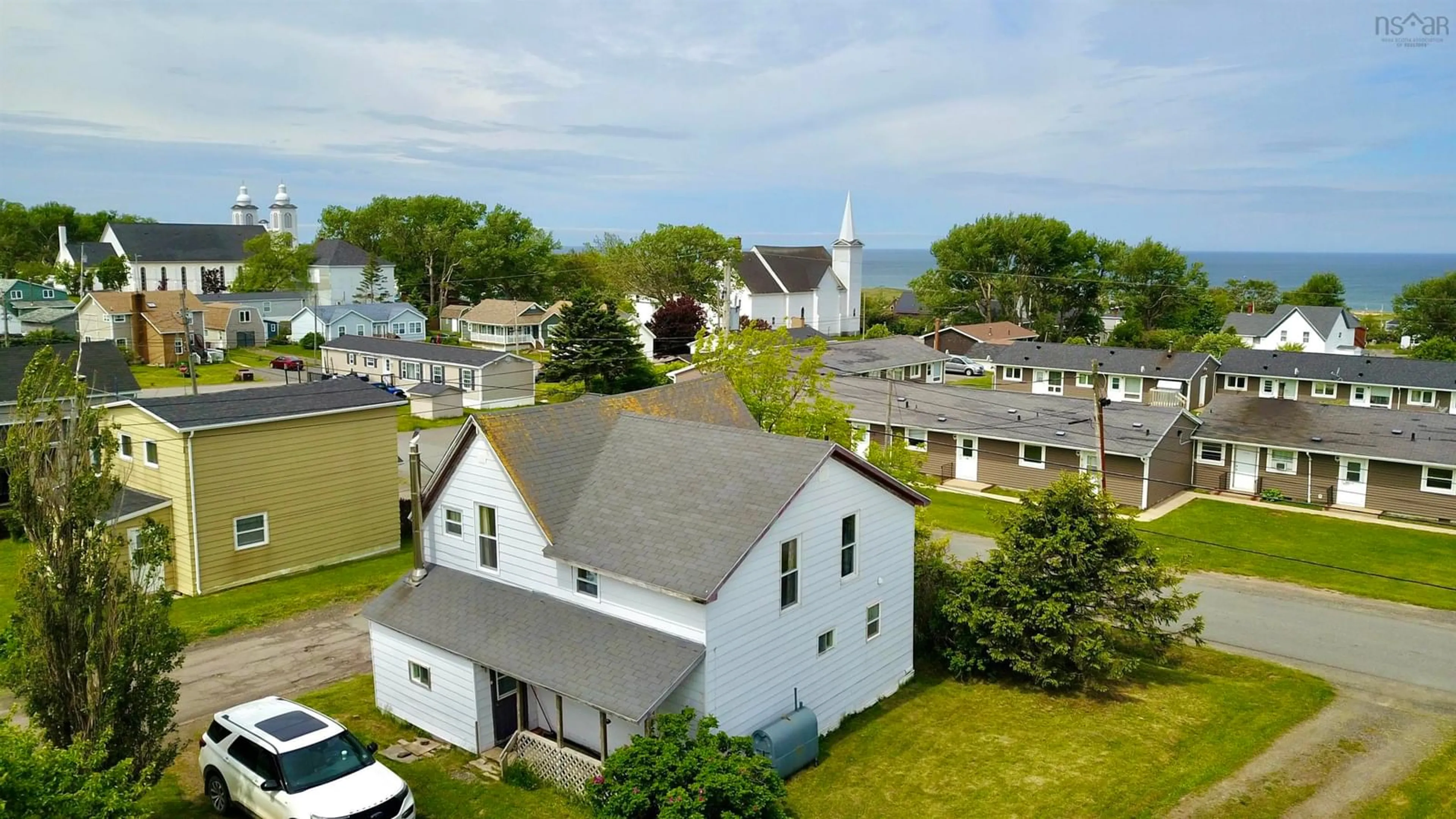 A pic from outside/outdoor area/front of a property/back of a property/a pic from drone, unknown for 16 Forest Street, Inverness Nova Scotia B0E 1N0