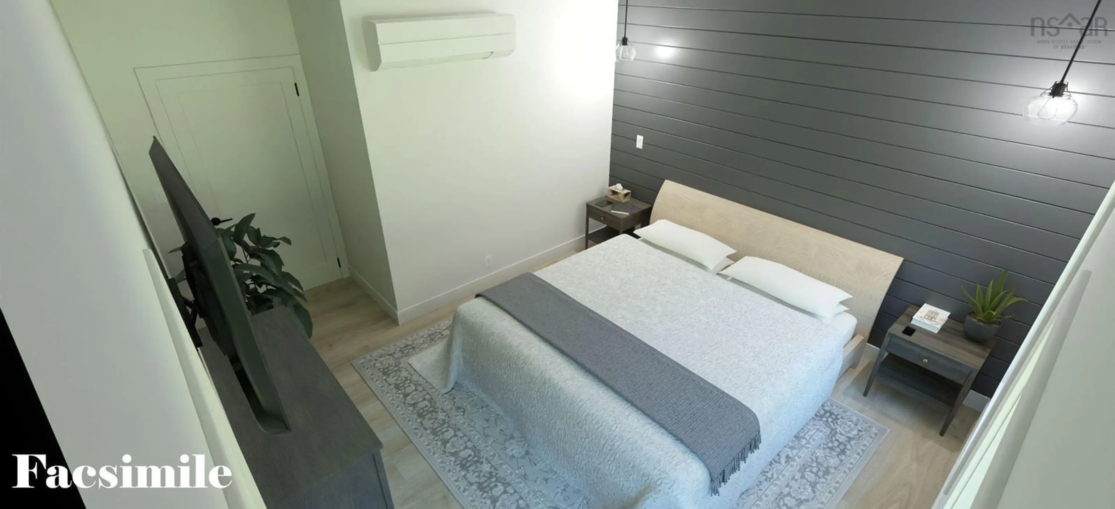 Bedroom with bed, unknown for 1845 Highway 2, Alton Nova Scotia B0N 2J0