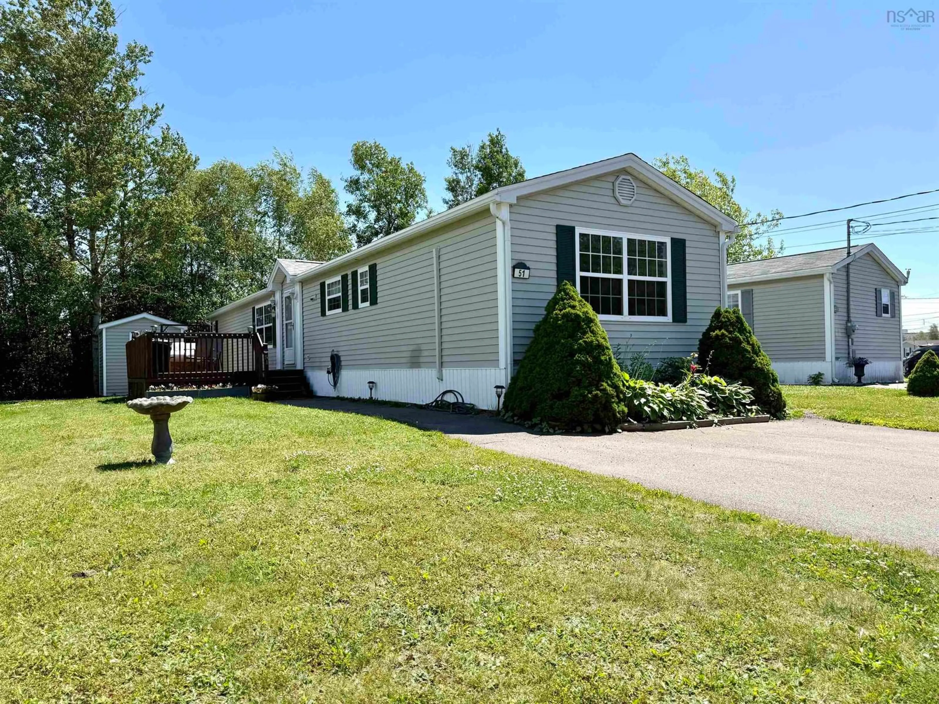 Home with vinyl exterior material, street for 51 Pinehurst St, Amherst Nova Scotia B4H 4X5