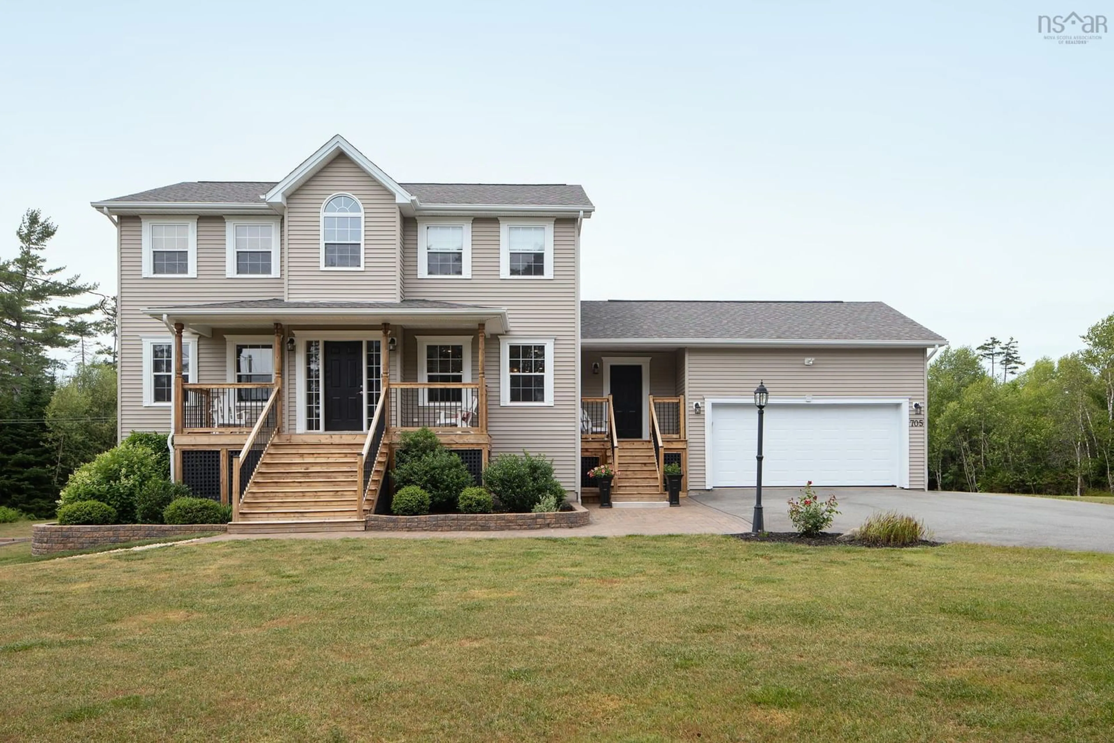 Home with vinyl exterior material, street for 705 Rosemary Dr, Sackville Nova Scotia B4E 3N9