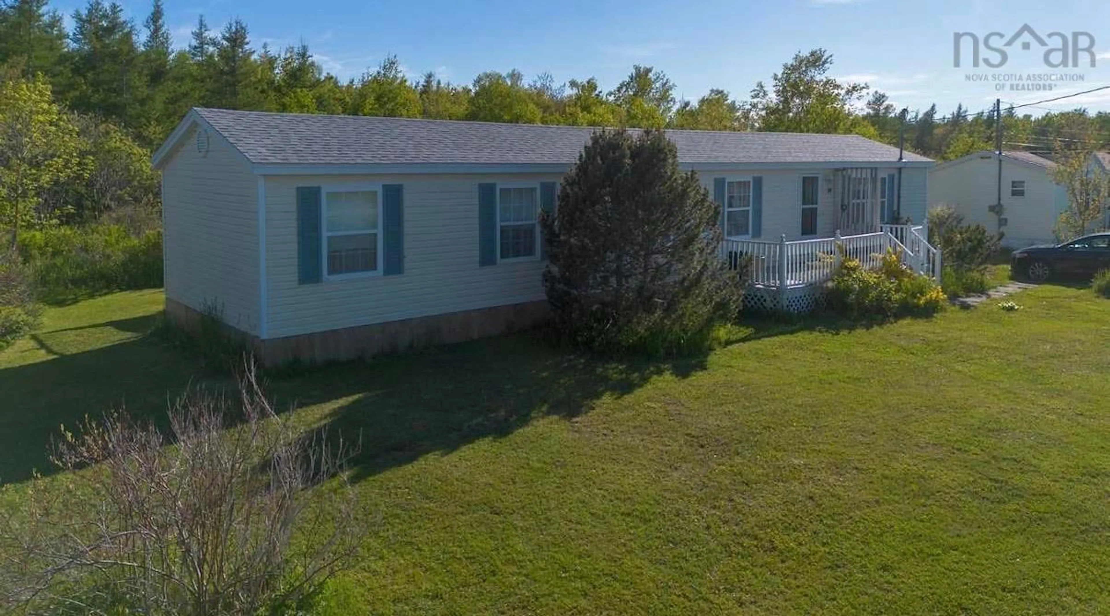 A pic from outside/outdoor area/front of a property/back of a property/a pic from drone, unknown for 84 Daley Rd, New Victoria Nova Scotia B1H 4Z6