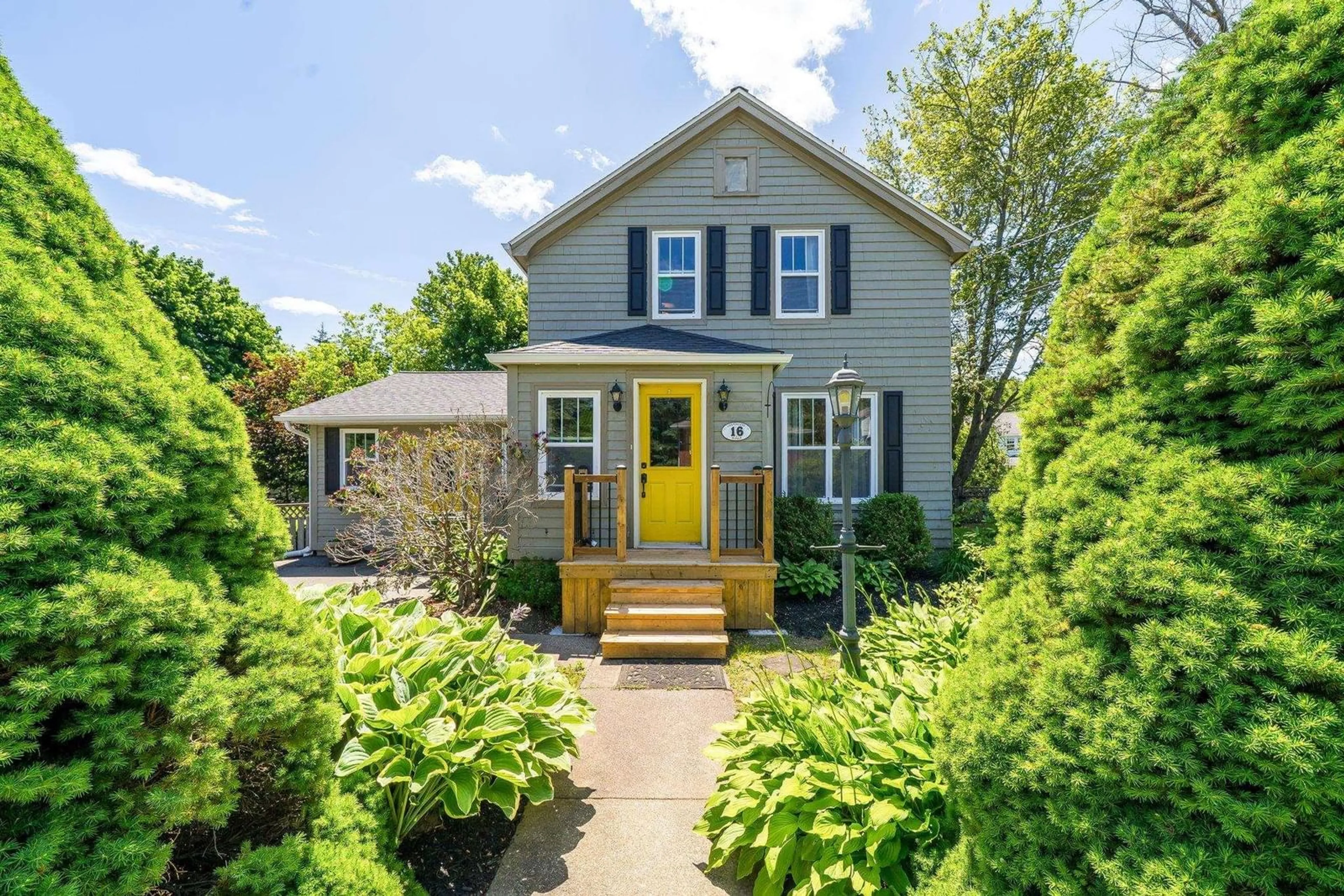 Home with vinyl exterior material, street for 16 Lawnwood Ave, Halifax Nova Scotia B3N 1E7