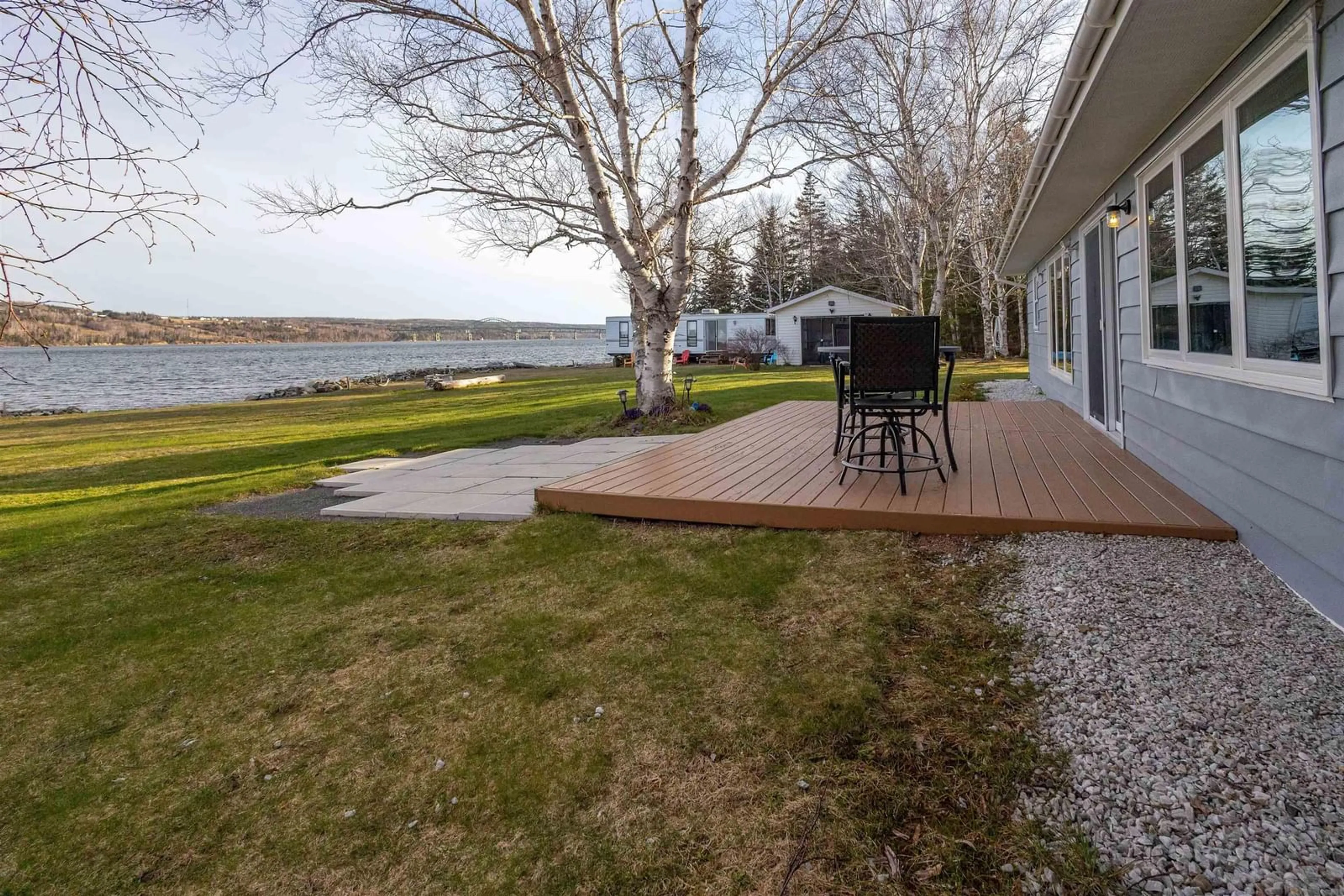 Patio, water/lake/river/ocean view for 378 Stewart Rd, New Harris Forks Nova Scotia B1X 1T8