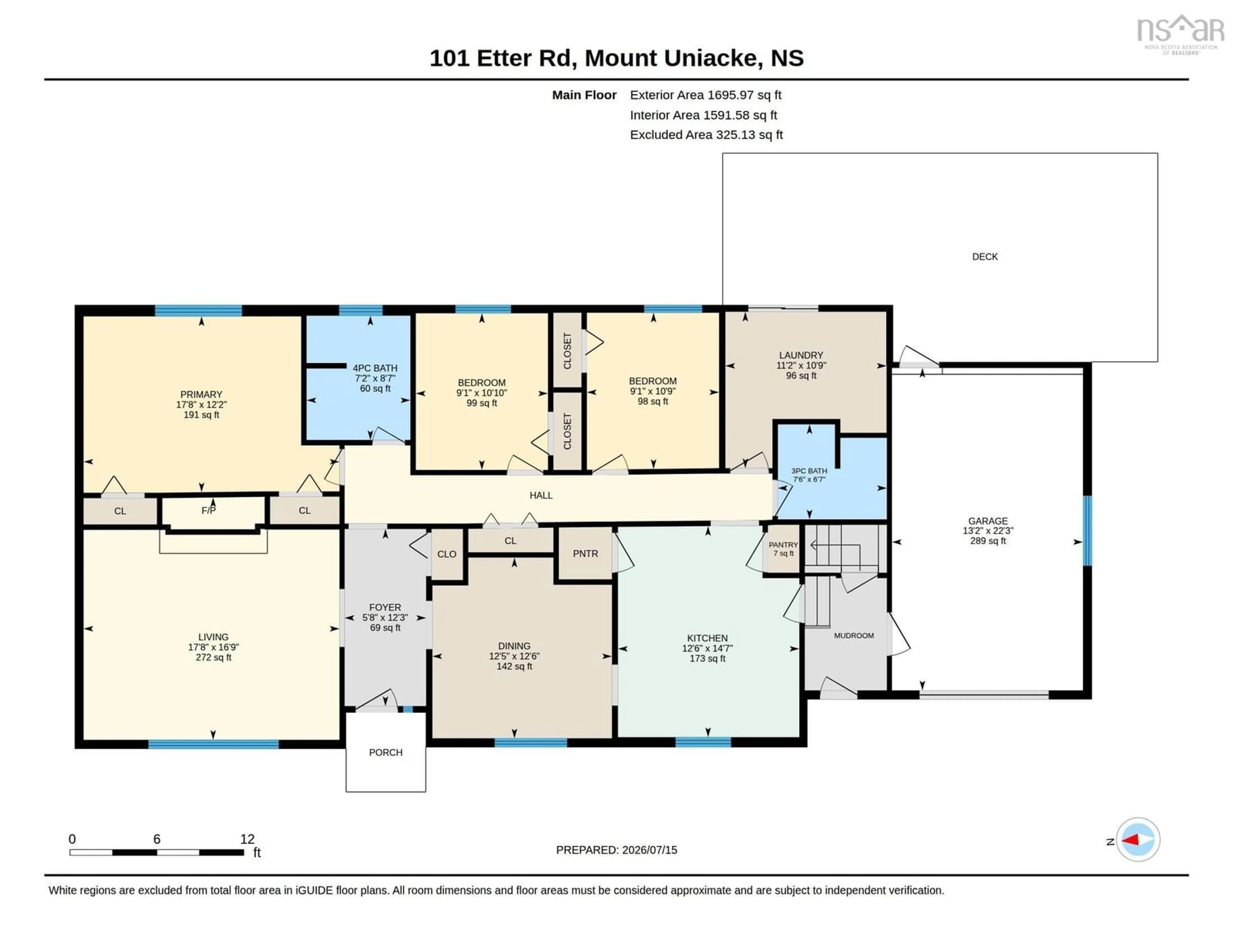 Floor plan for 101 Etter Rd, Mount Uniacke Nova Scotia B0N 1Z0