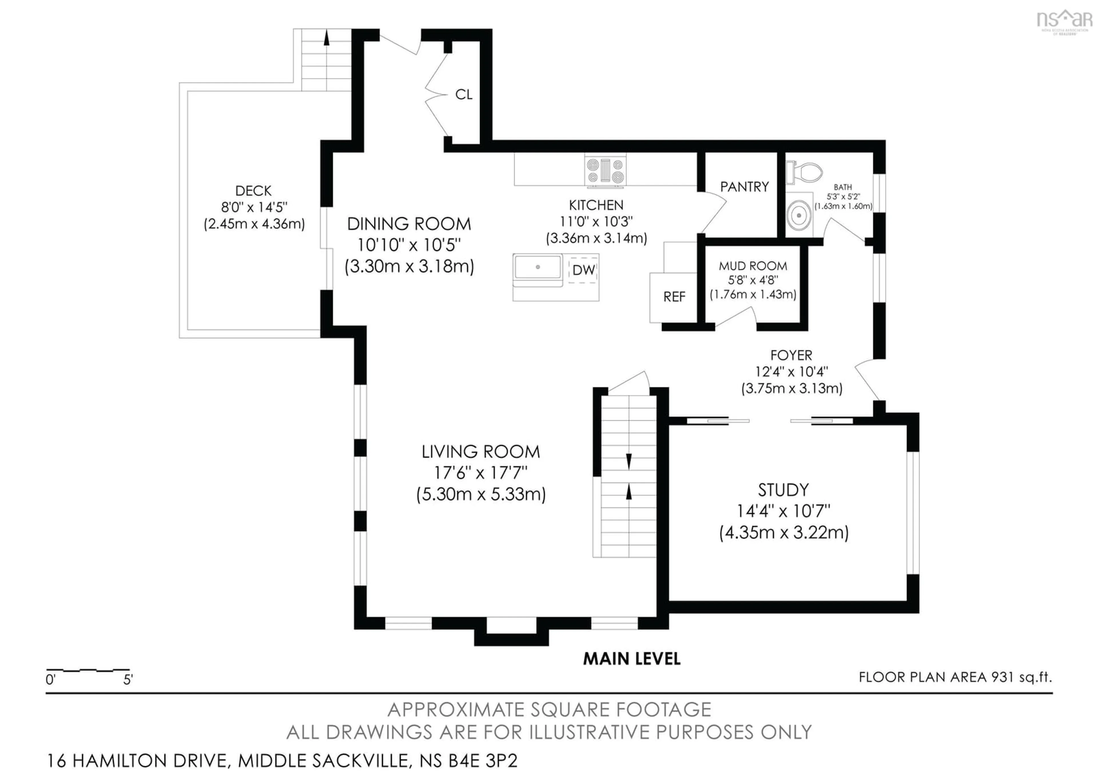 Floor plan for 16 Hamilton Dr, Middle Sackville Nova Scotia B4E 0S6