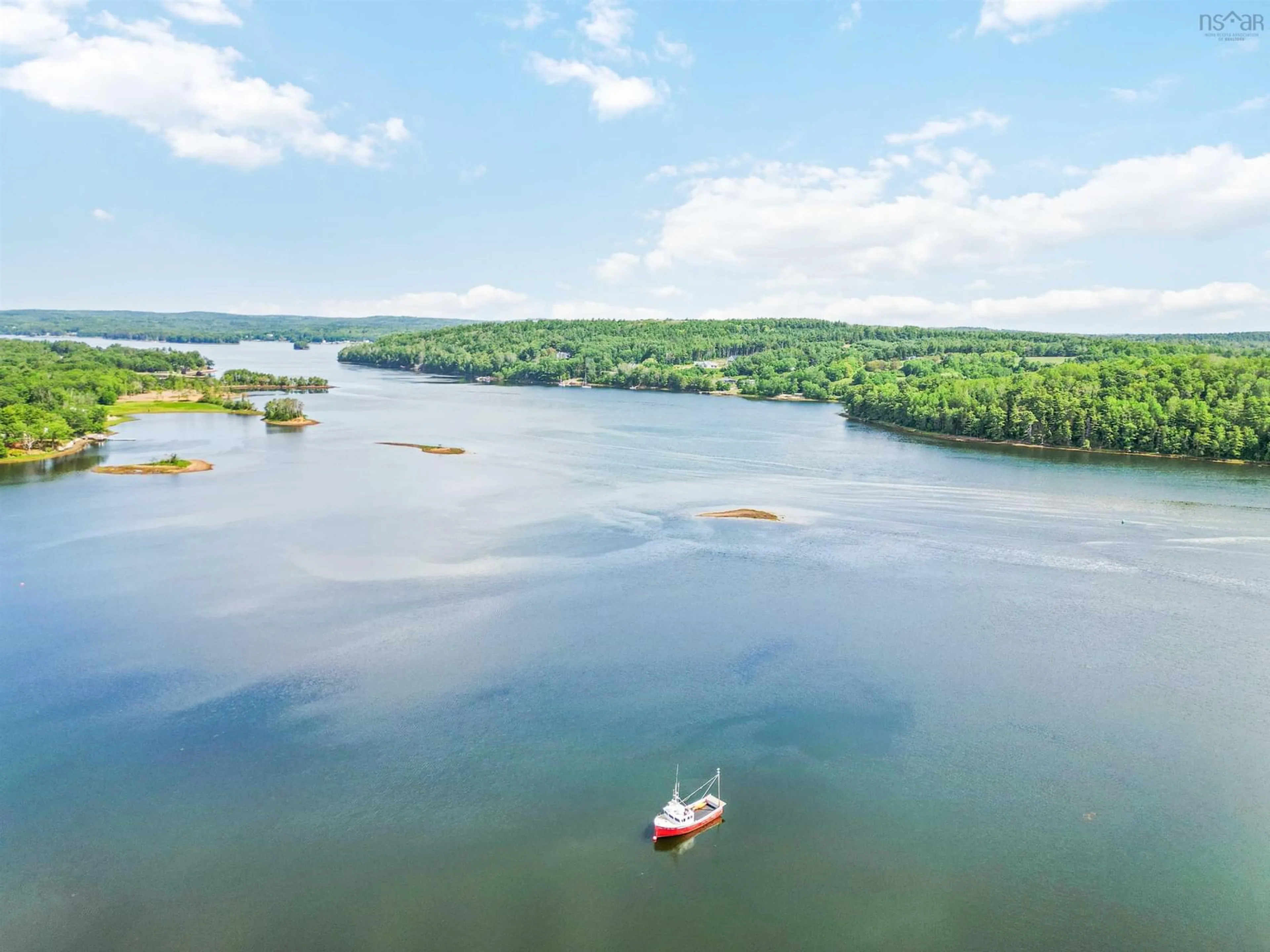 A pic from outside/outdoor area/front of a property/back of a property/a pic from drone, water/lake/river/ocean view for 1868 Highway 331, West Lahave Nova Scotia B0R 1G0