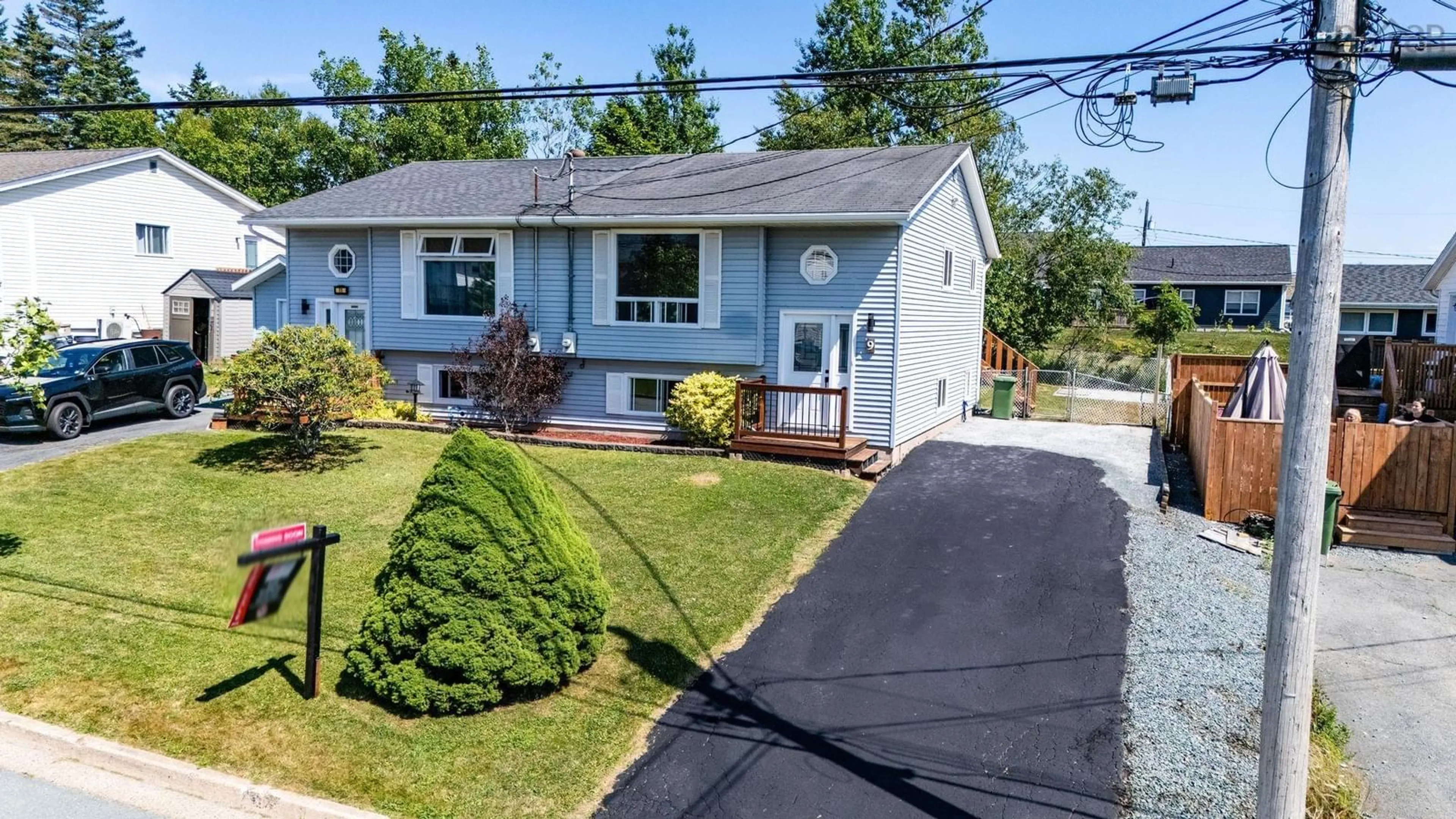 Home with vinyl exterior material, street for 9 Deyoung Dr, Eastern Passage Nova Scotia B3G 1N2