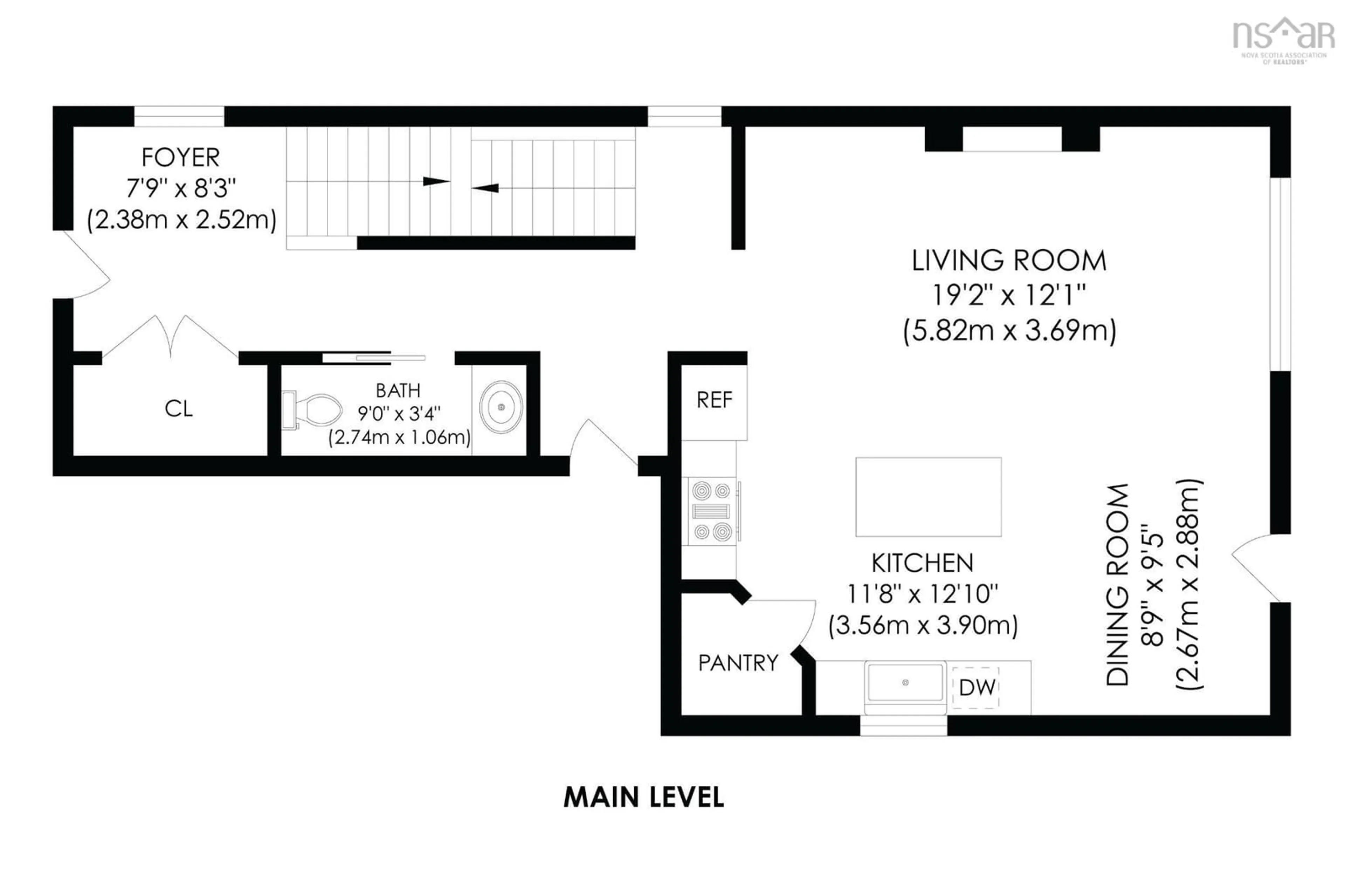 Floor plan for 33 Pearlgarden Close #PC-41, Dartmouth Nova Scotia B2X 0C3