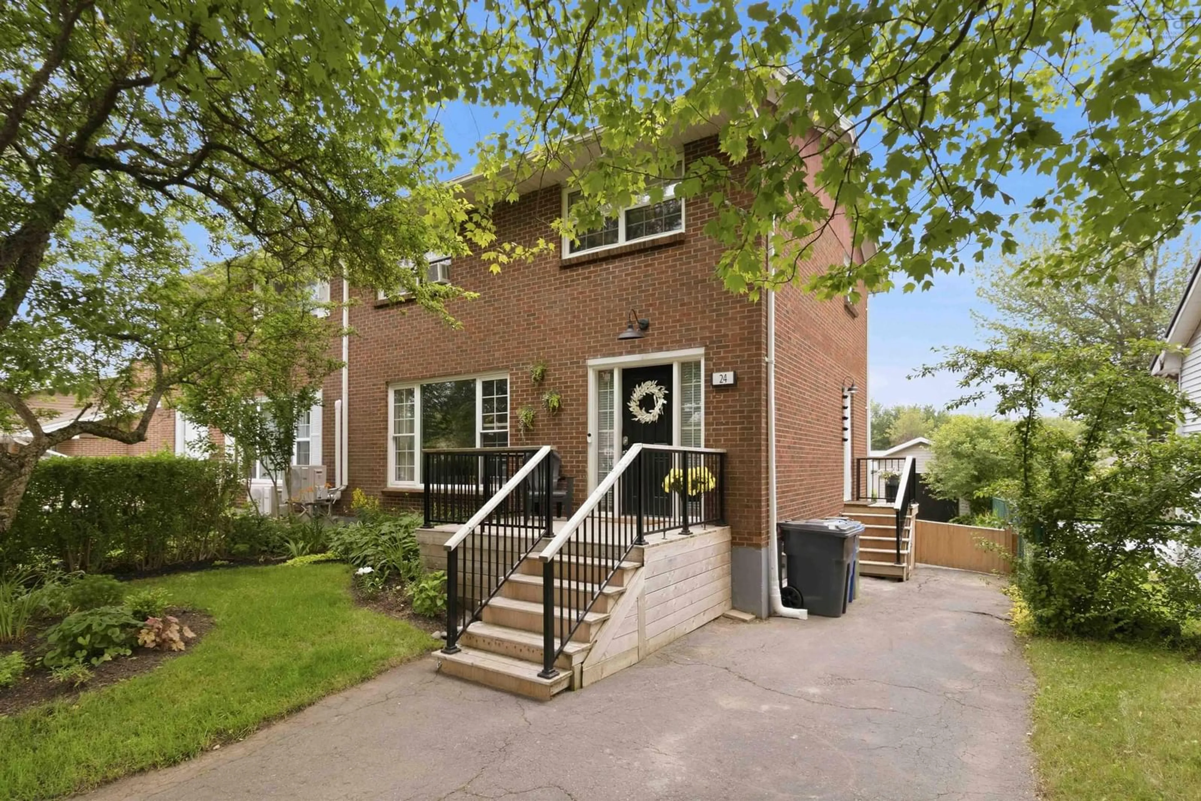 Home with brick exterior material, street for 24 Parmac Dr, Lower Sackville Nova Scotia B4C 2L2