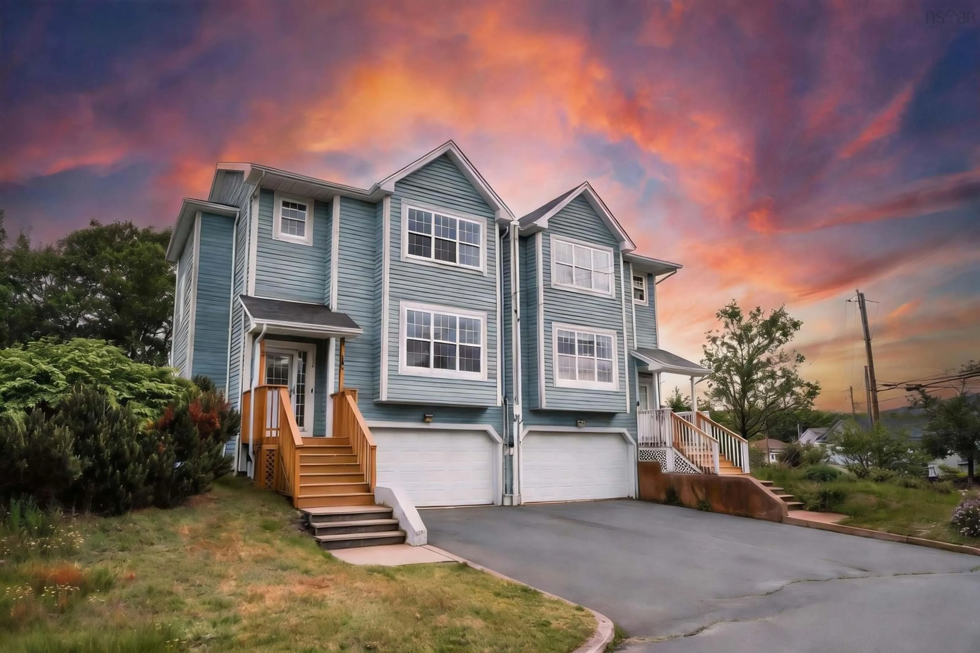 Home with vinyl exterior material, street for 560 Parkland Dr, Halifax Nova Scotia B3S 1S6