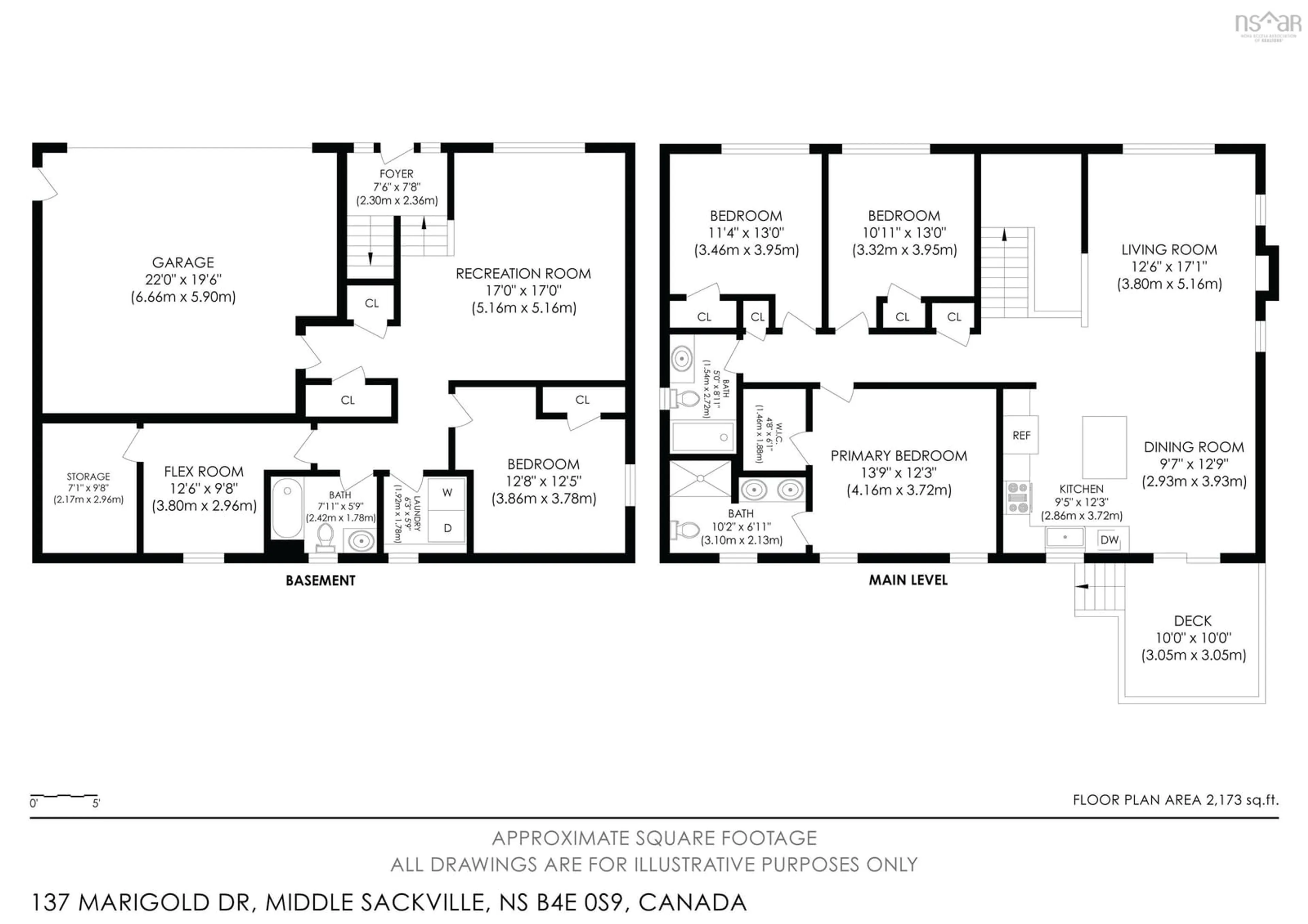 Floor plan for 137 Marigold Dr, Middle Sackville Nova Scotia B4E 1S4