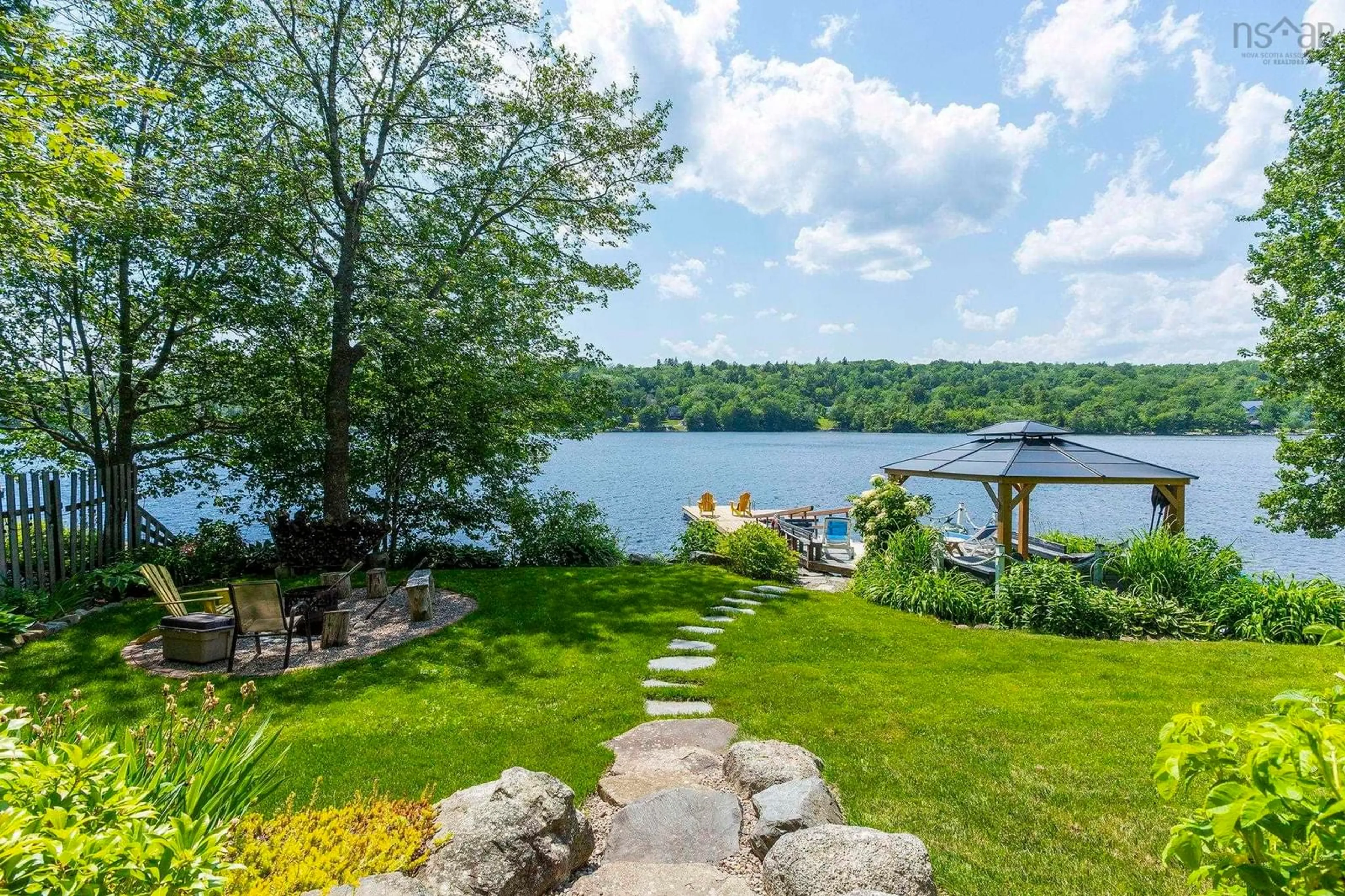 Patio, water/lake/river/ocean view for 414 Ponderosa Drive Dr, Lake Echo Nova Scotia B3E 1A2