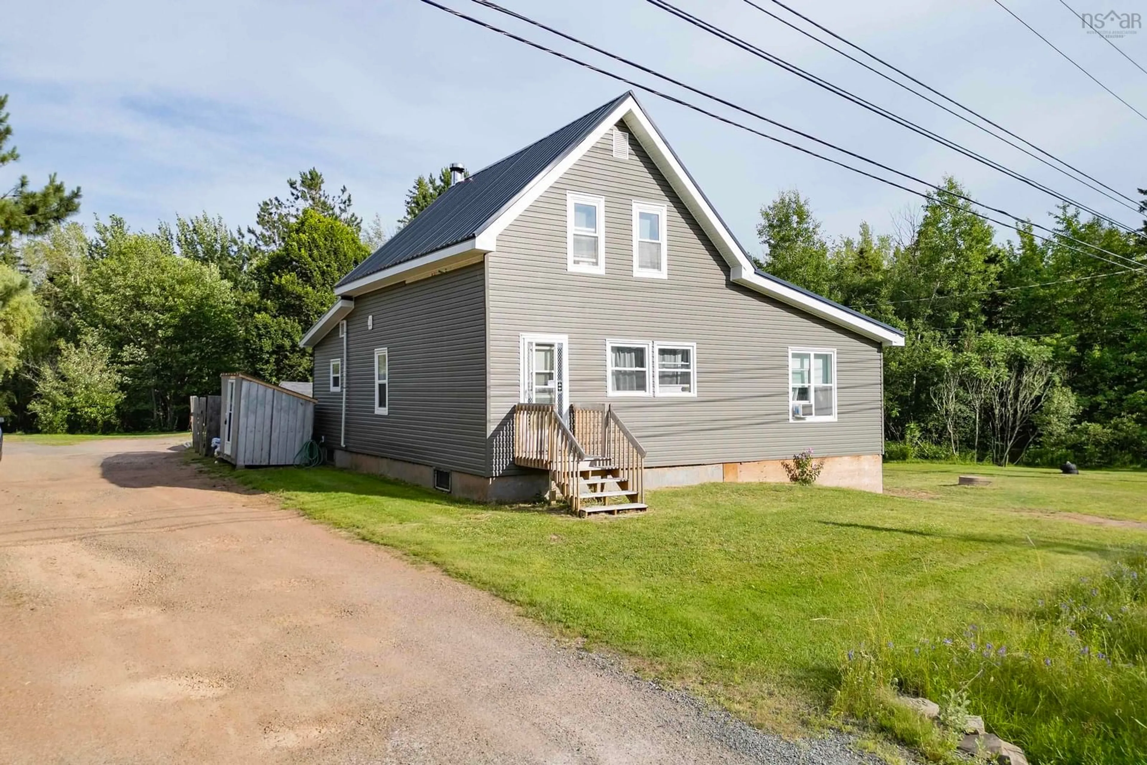 A pic from outside/outdoor area/front of a property/back of a property/a pic from drone, building for 4062 Highway 321, Oxford Junction Nova Scotia B0M 1P0