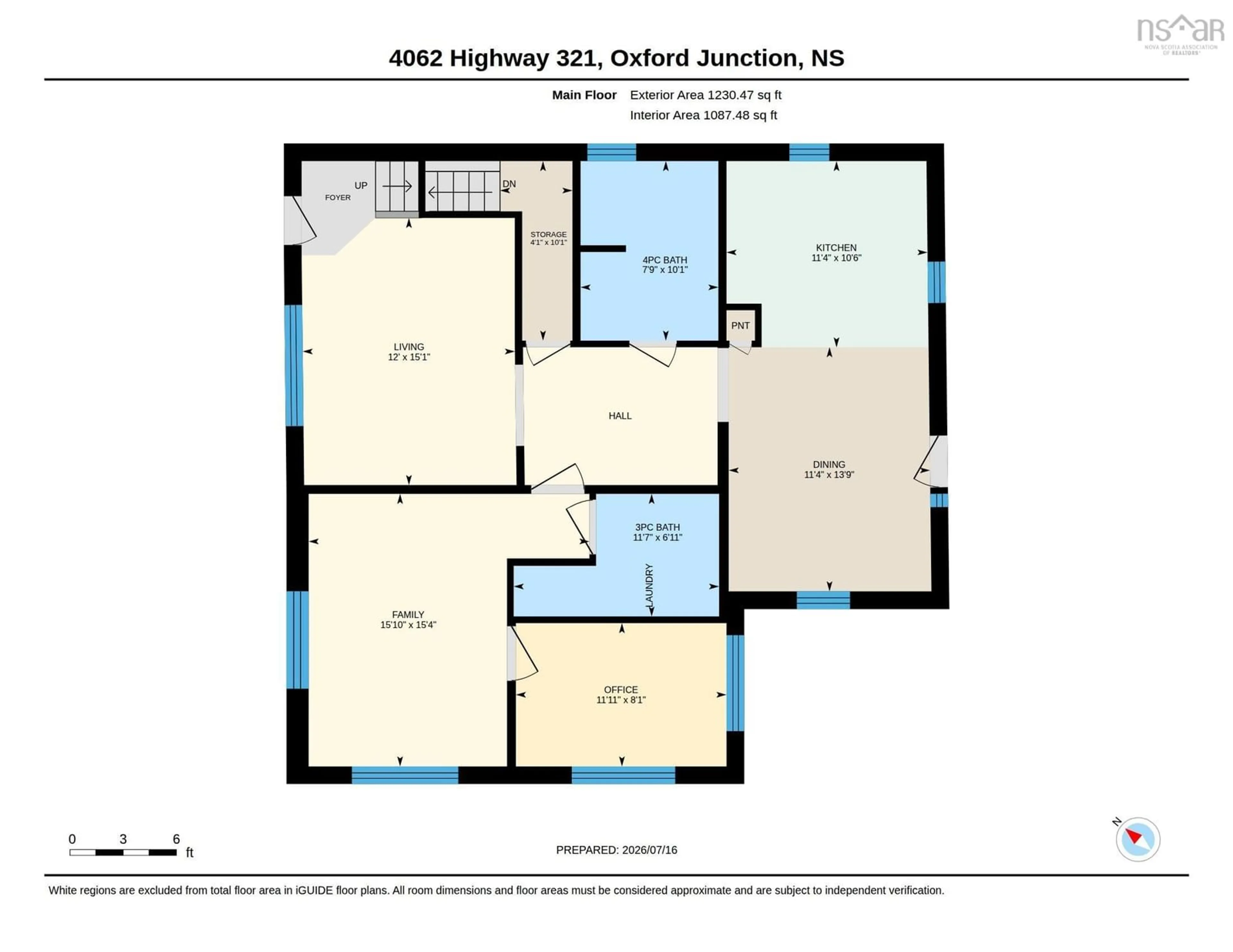 Floor plan for 4062 Highway 321, Oxford Junction Nova Scotia B0M 1P0