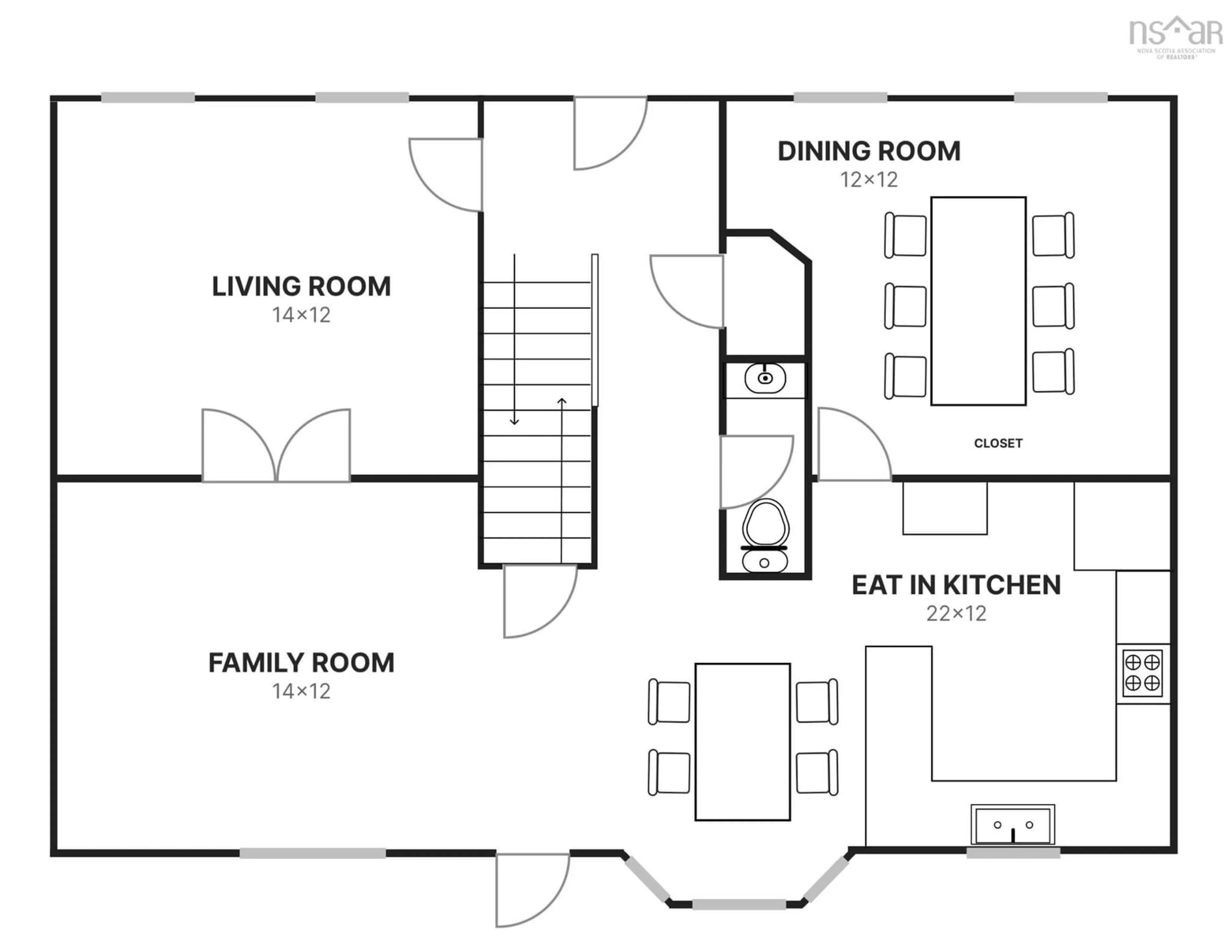Floor plan for 28 Hillview Dr, Portland Hills Nova Scotia B2W 6J2