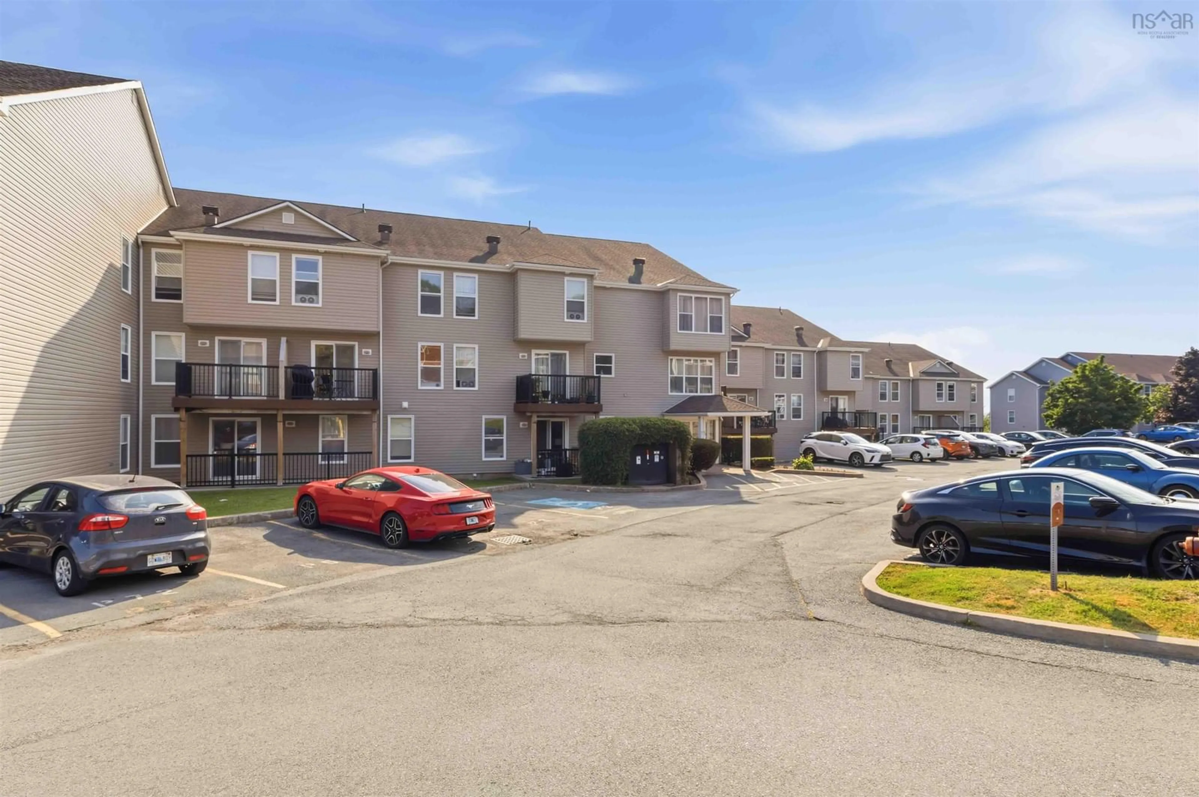 A pic from outside/outdoor area/front of a property/back of a property/a pic from drone, unknown for 75 Collins Grove #107, Dartmouth Nova Scotia B2W 6B3